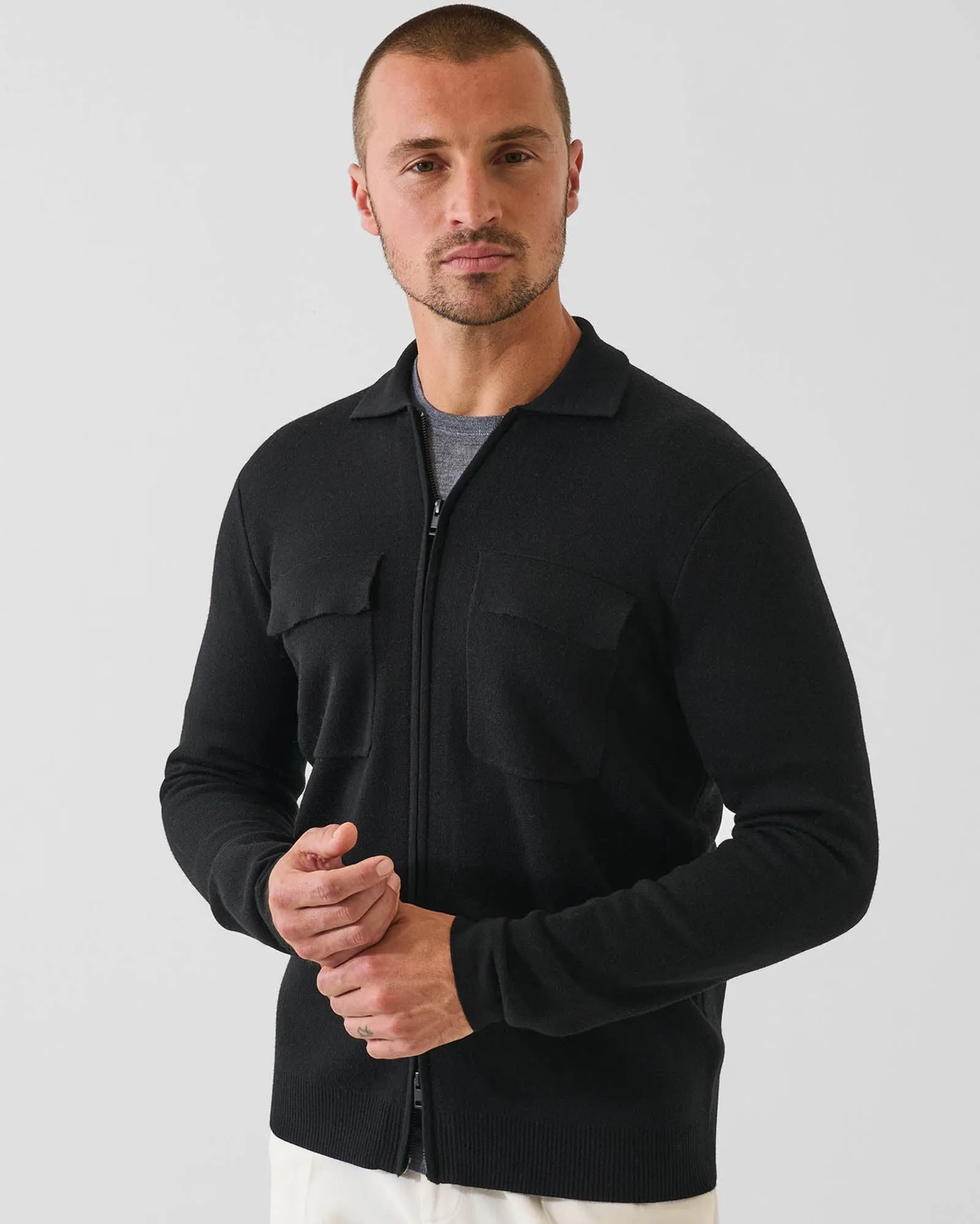 14 Gauge Double Face Zip Jacket sold by TNT Fashion product image thumbnail 2