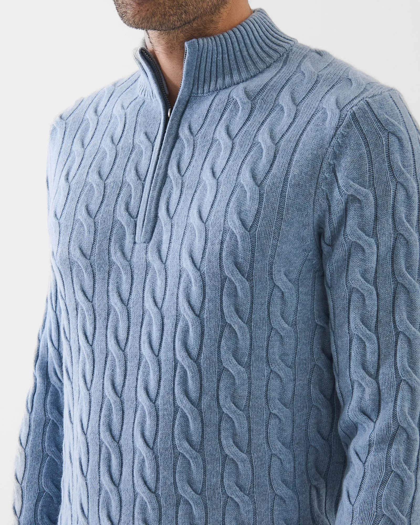 Textured Quarter Zip Mock Neck sold by TNT Fashion product image thumbnail 4