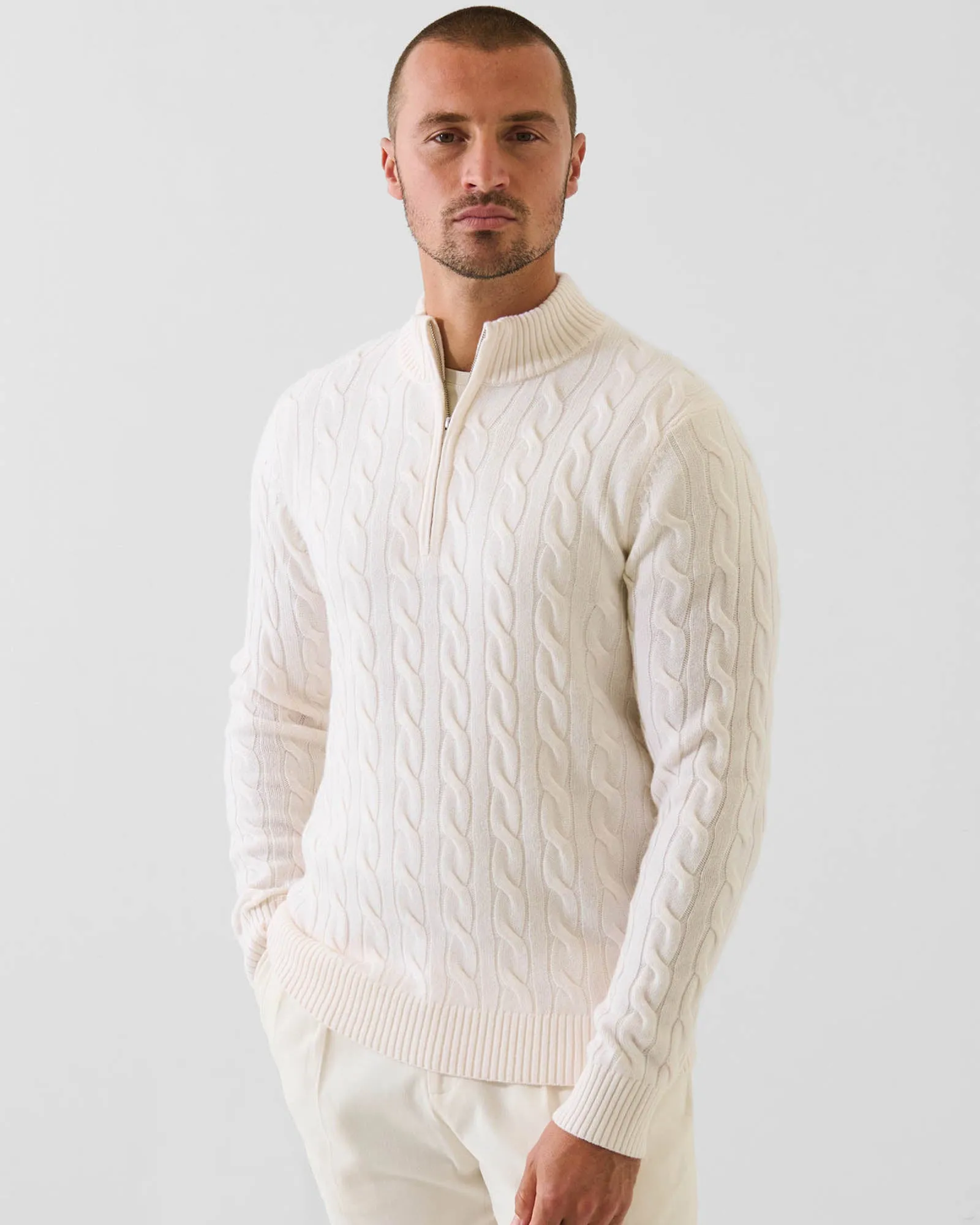 Textured Quarter Zip Mock Neck sold by TNT Fashion