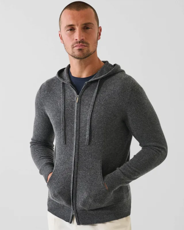 12 Gauge Nano Cashmere Zip Hoodie sold by TNT Fashion