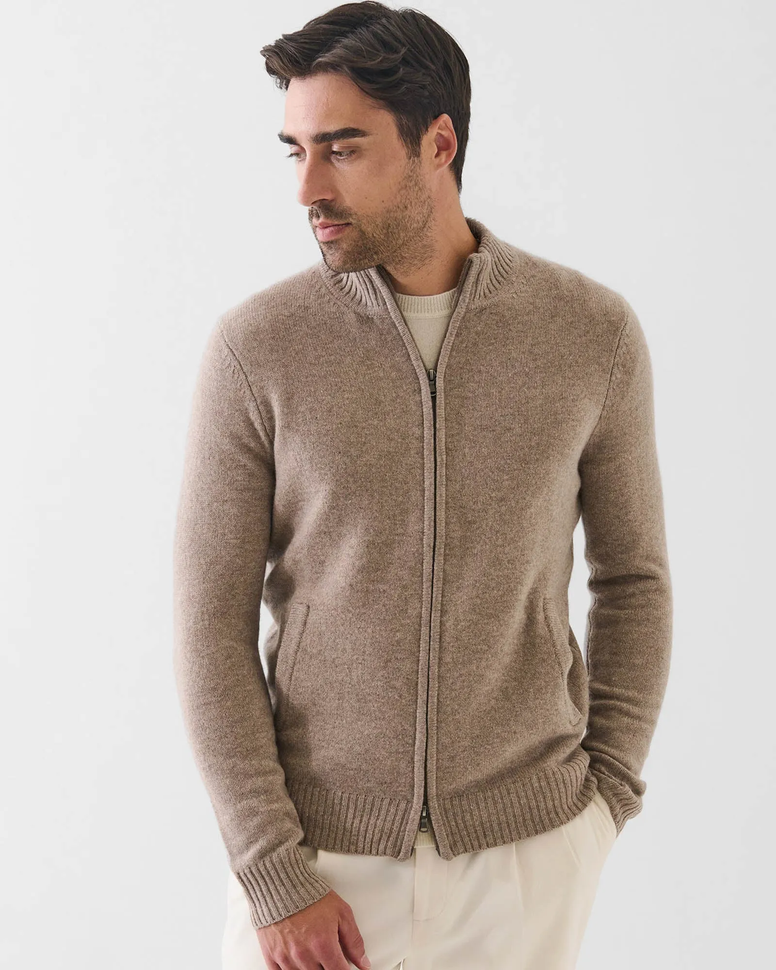 7 Gauge Wool Zip Cardigan sold by TNT Fashion product image thumbnail 2