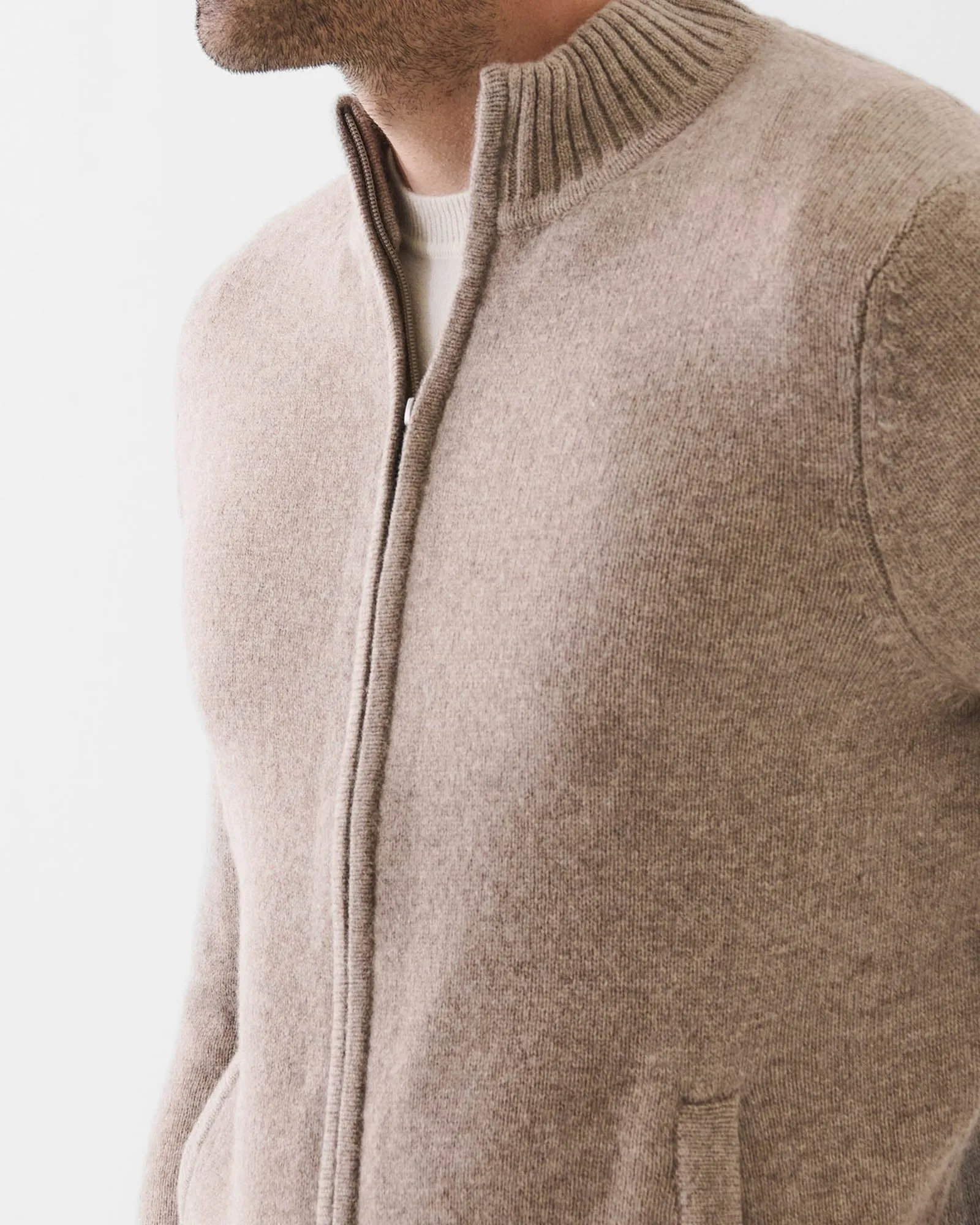 7 Gauge Wool Zip Cardigan sold by TNT Fashion product image thumbnail 4