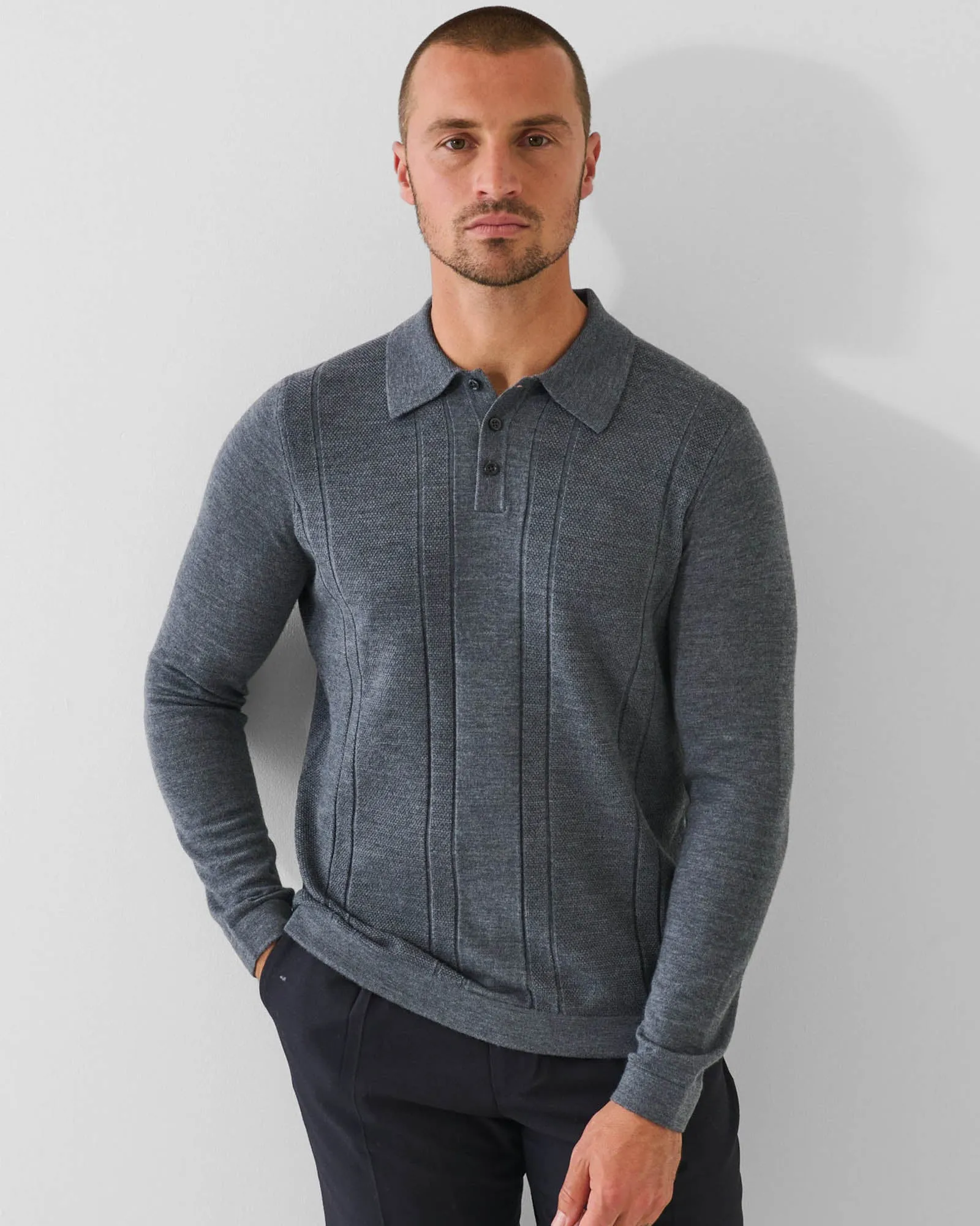 Textured Polo sold by TNT Fashion product image thumbnail 2