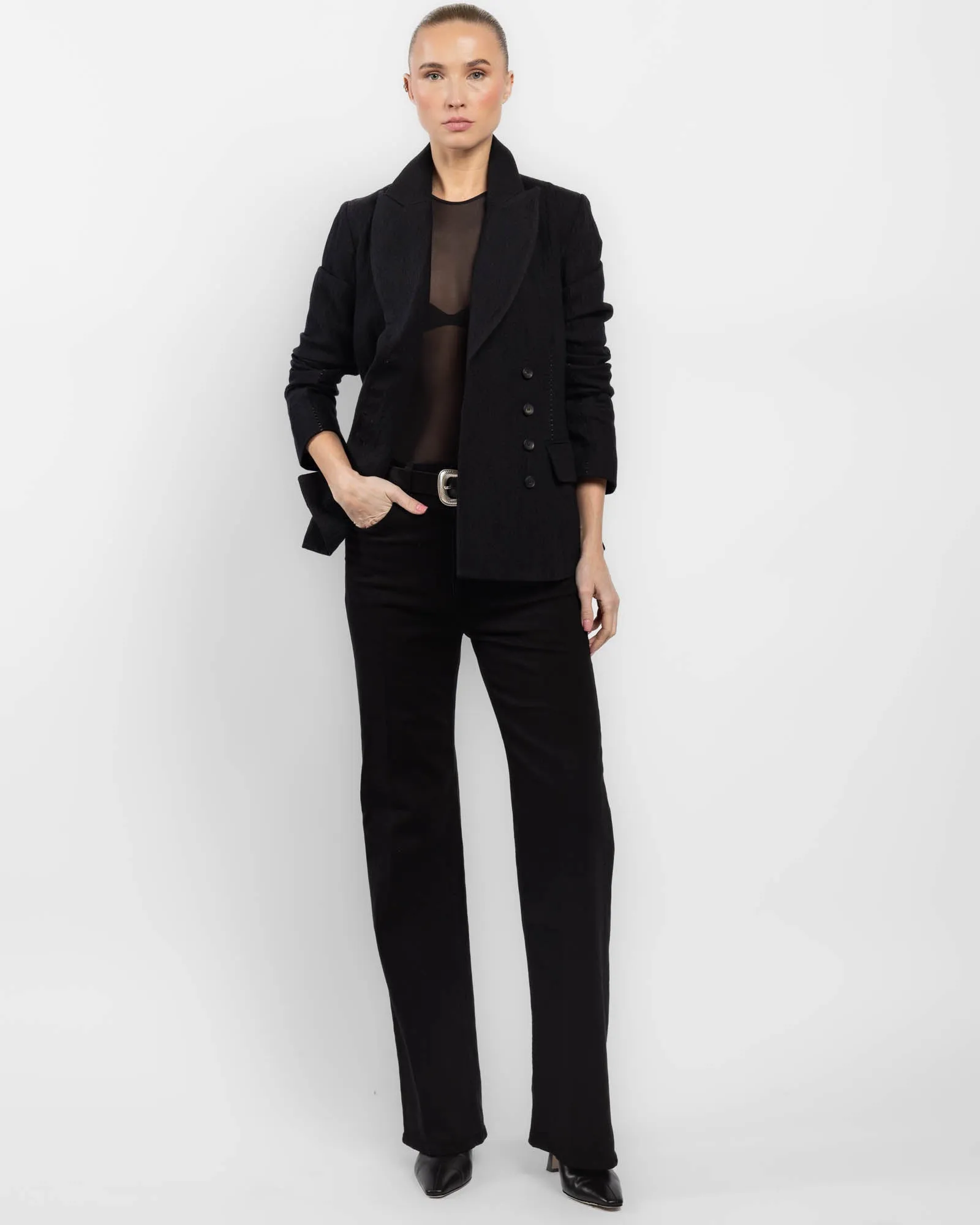 Crumpled Double-Breasted Jacket sold by TNT Fashion product image thumbnail 2