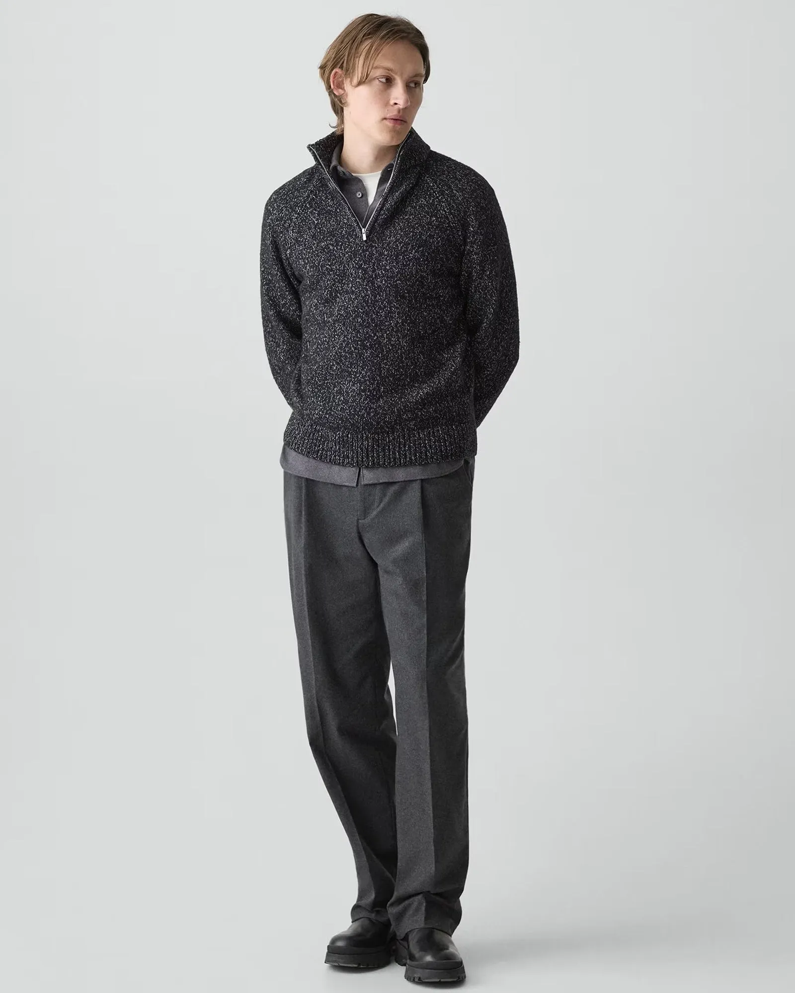 Long Sleeve Zipper Sweater sold by TNT Fashion product image thumbnail 2