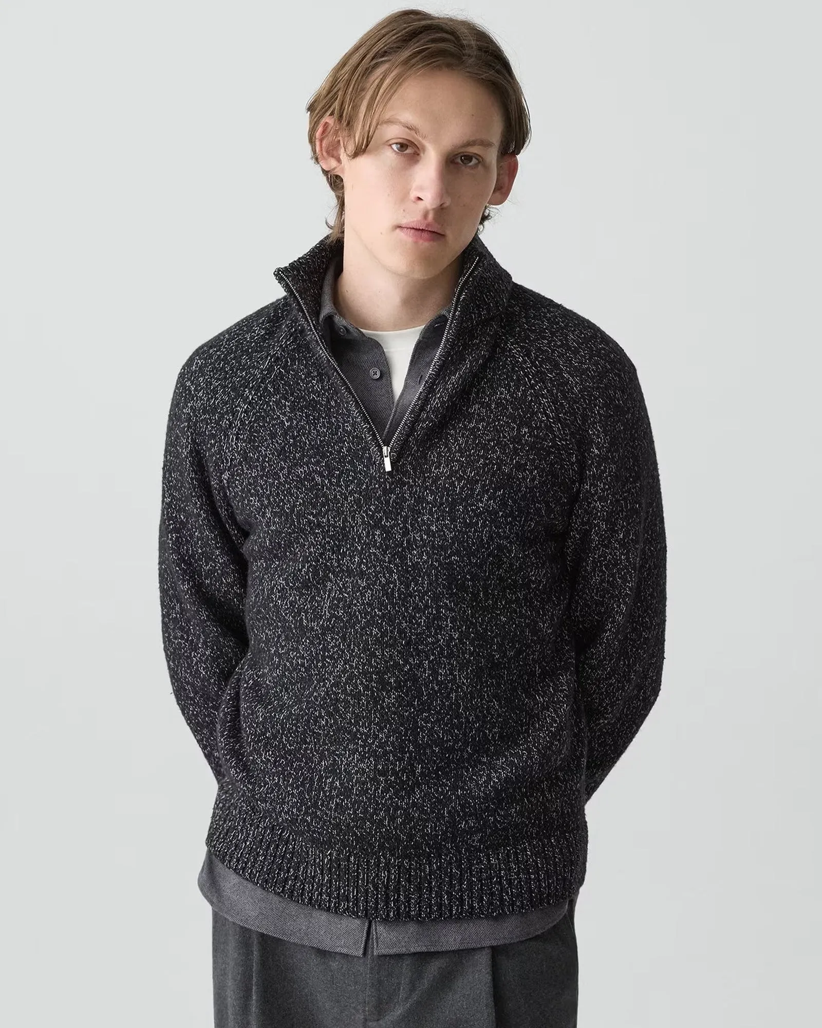 Long Sleeve Zipper Sweater sold by TNT Fashion