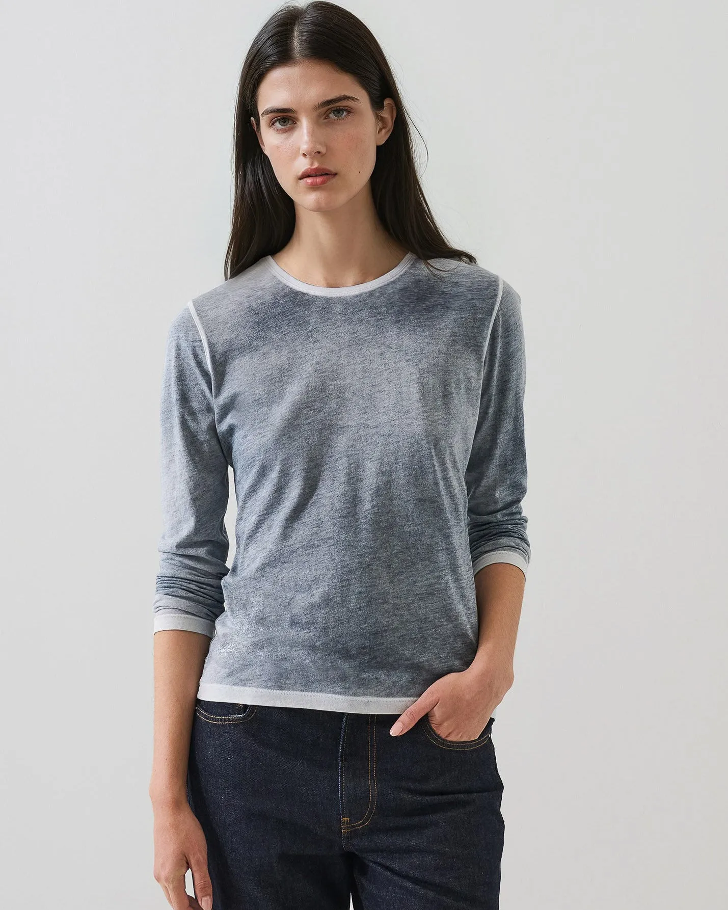 Long Sleeve Reverse Spray Crewneck sold by TNT Fashion product image thumbnail 2