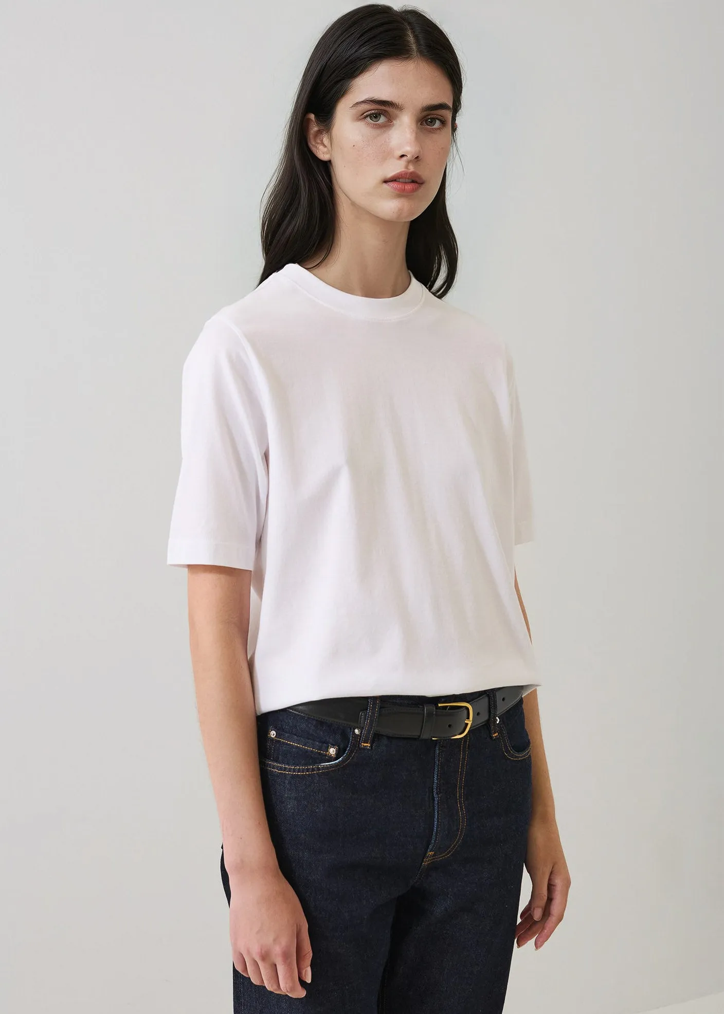 Short Sleeve Mercerized Relaxed Tee sold by TNT Fashion product image thumbnail 3