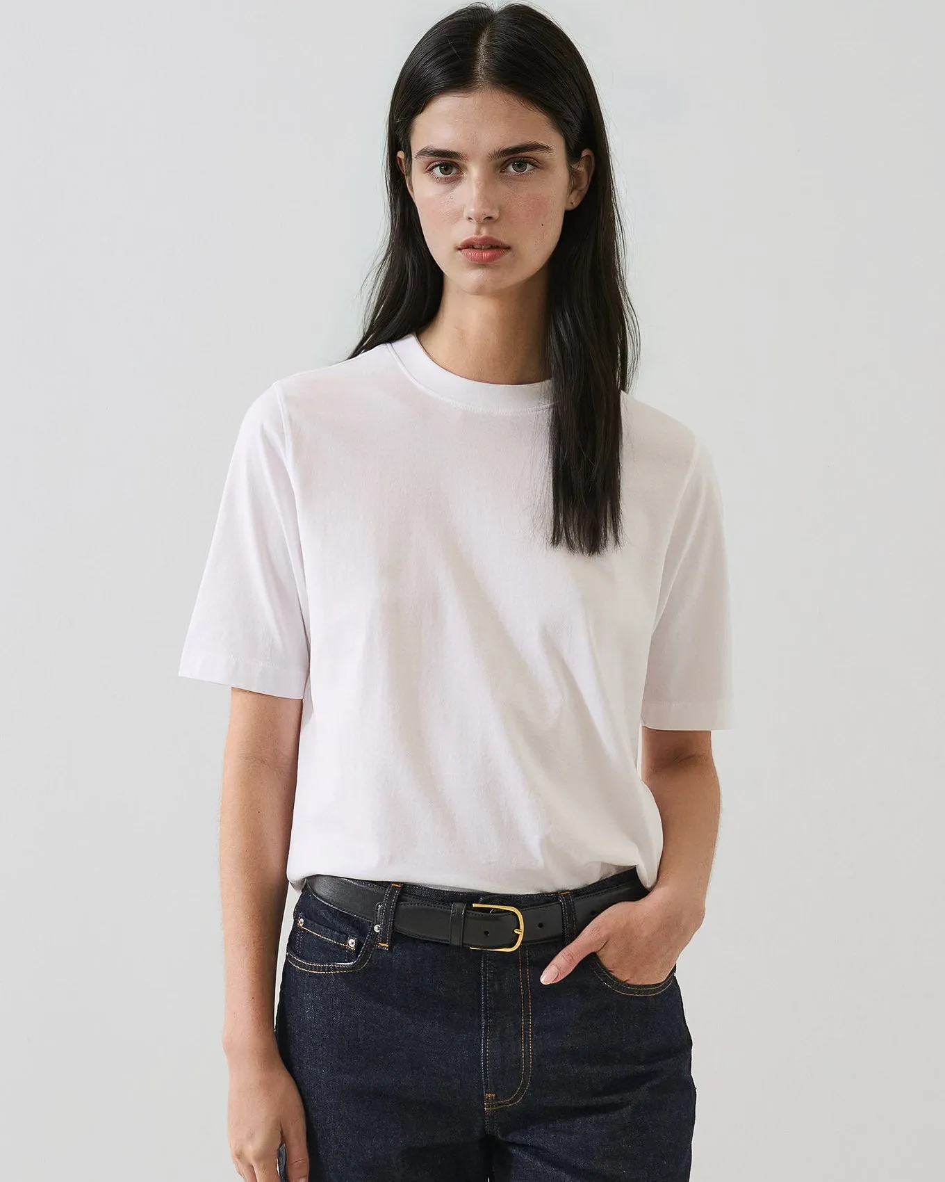 Short Sleeve Mercerized Relaxed Tee sold by TNT Fashion