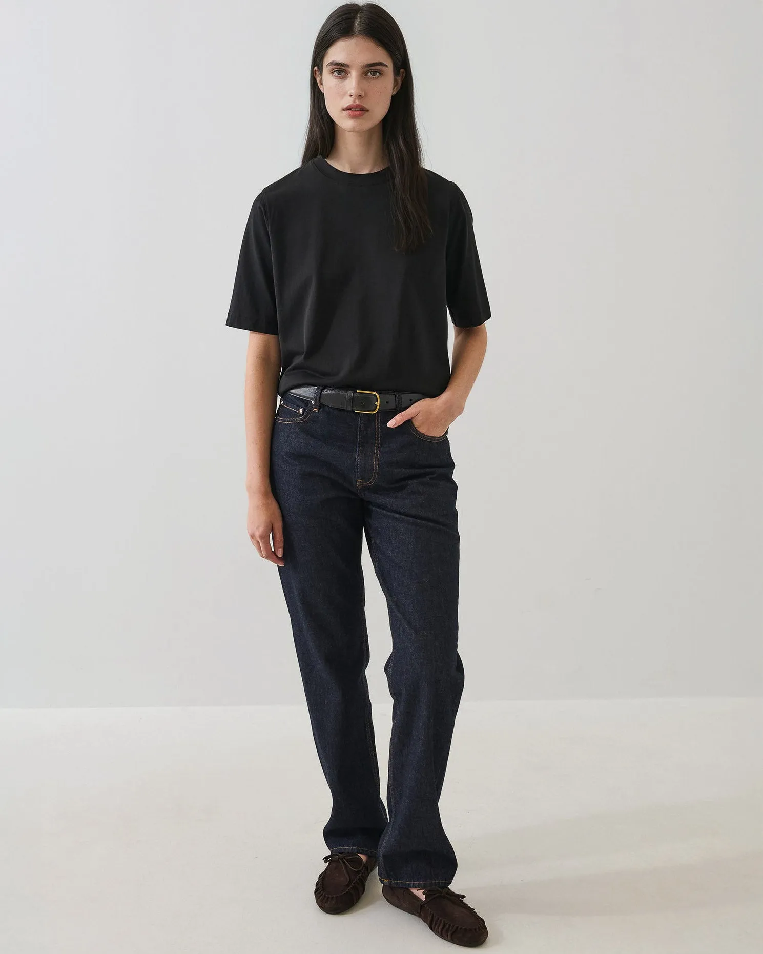 Short Sleeve Mercerized Relaxed Tee sold by TNT Fashion product image thumbnail 2