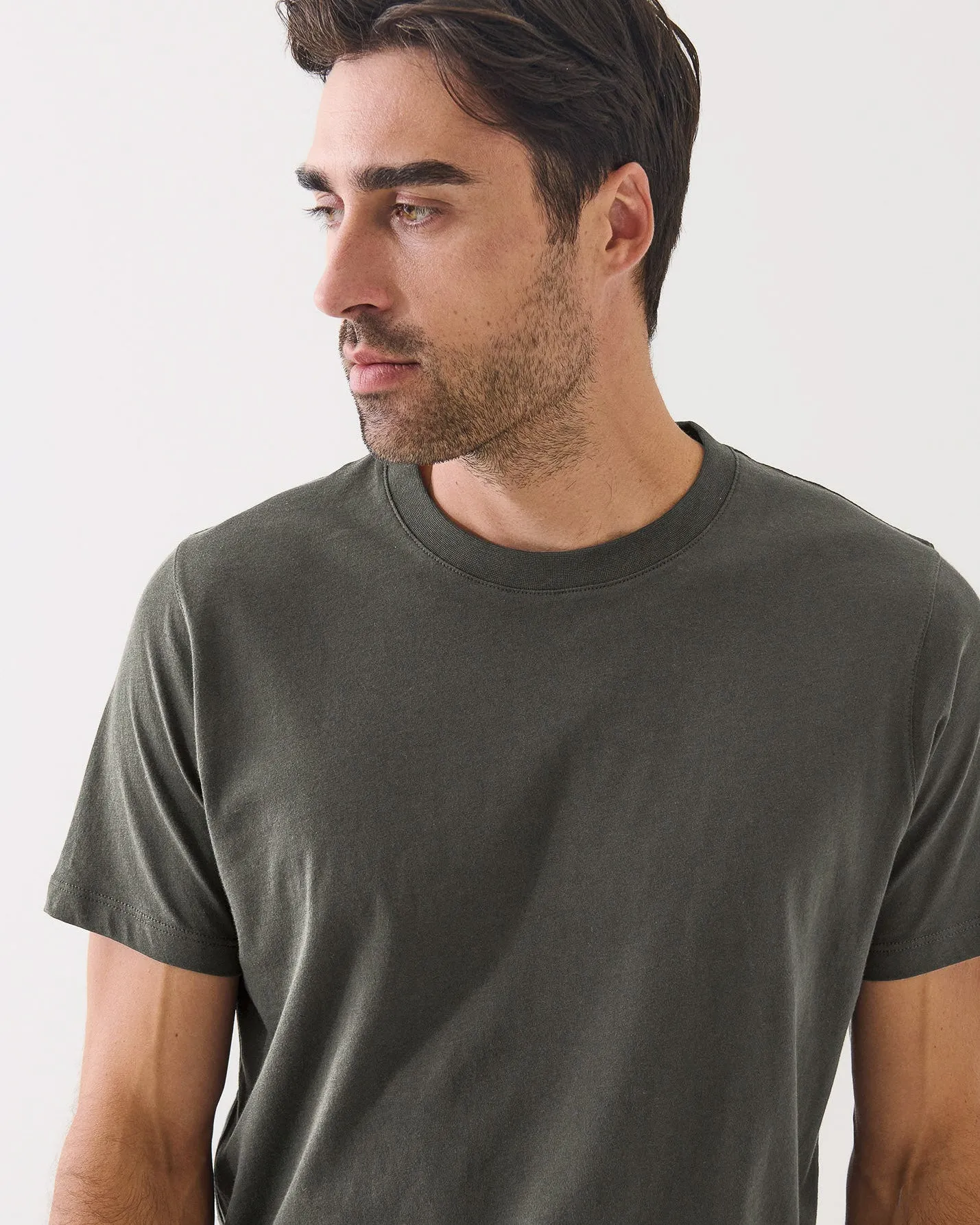 Organic Pima High Crew Tee sold by TNT Fashion product image thumbnail 3
