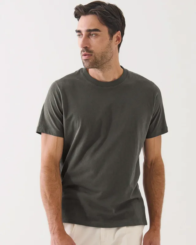 Organic Pima High Crew Tee sold by TNT Fashion