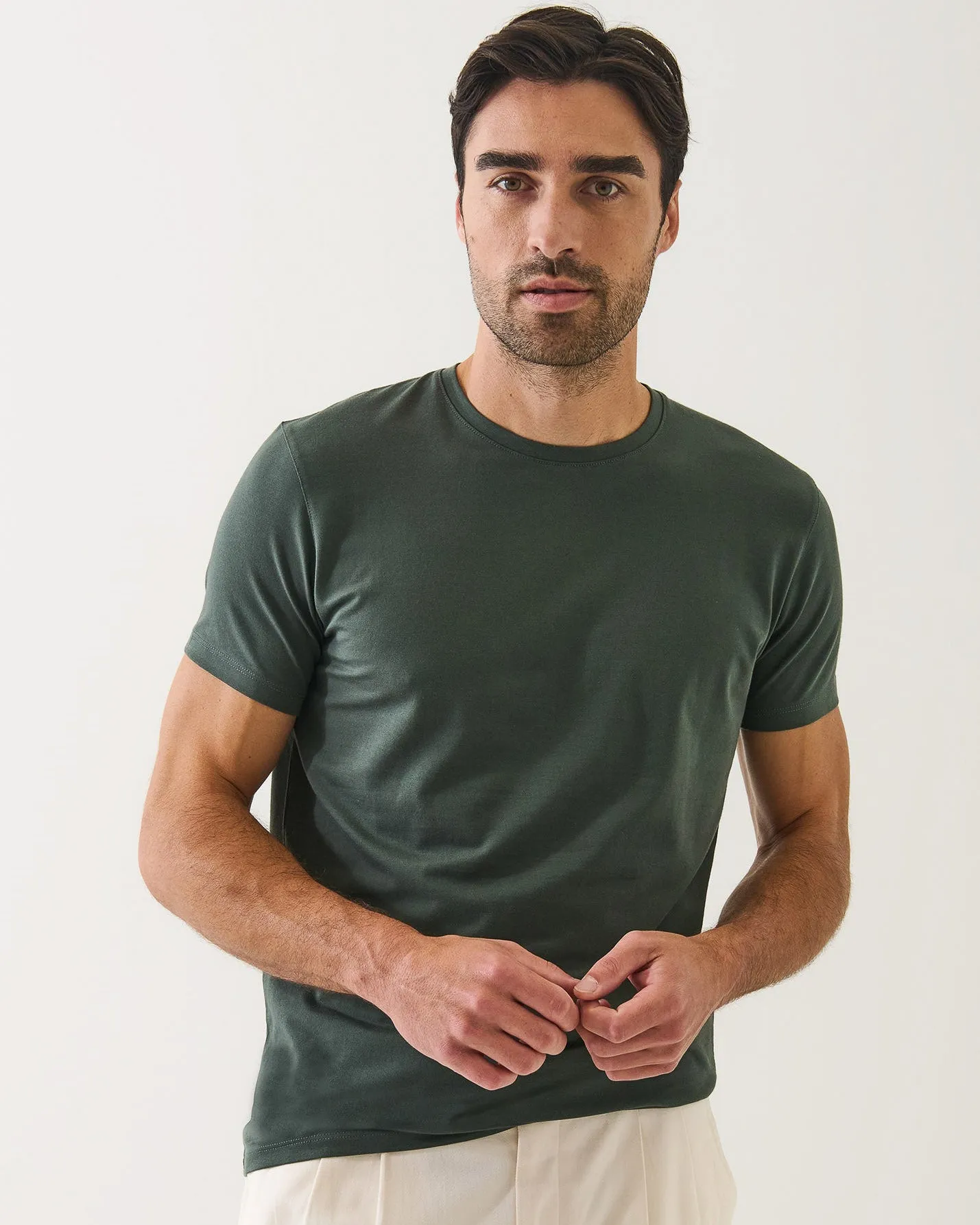 Short Sleeve Stretch Crew T-Shirt sold by TNT Fashion product image thumbnail 2