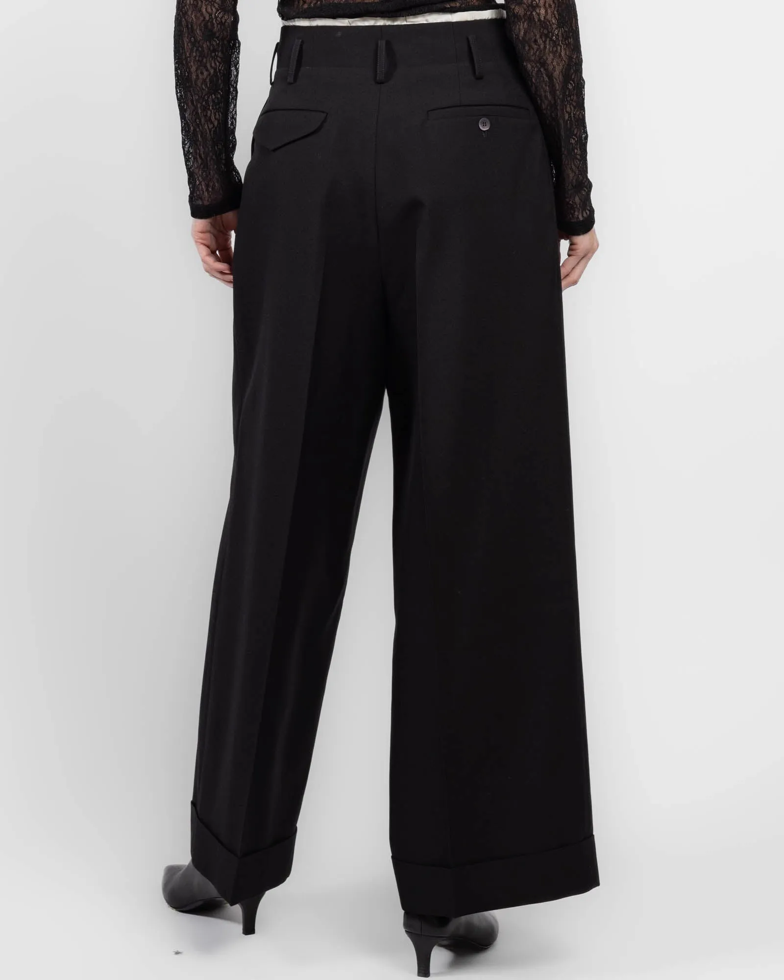 Wide Leg Wool Trousers sold by TNT Fashion product image thumbnail 3