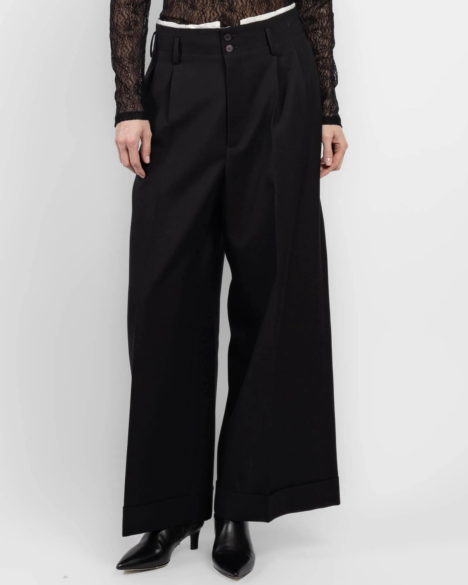 Wide Leg Wool Trousers sold by TNT Fashion