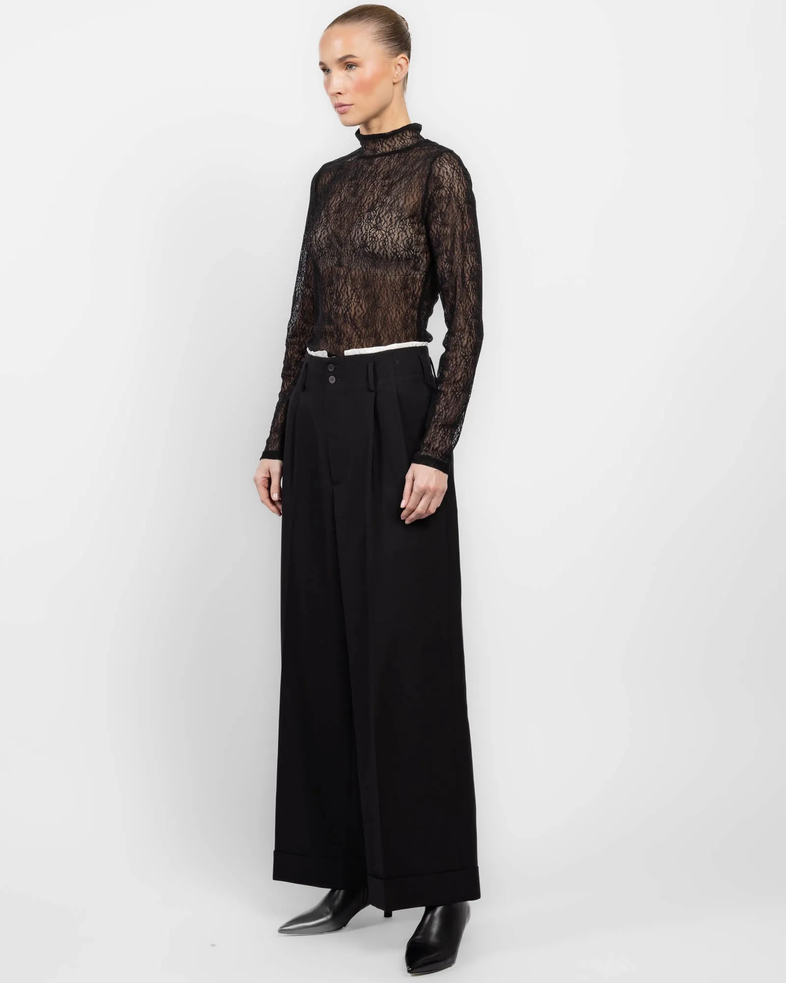 Wide Leg Wool Trousers sold by TNT Fashion product image thumbnail 4