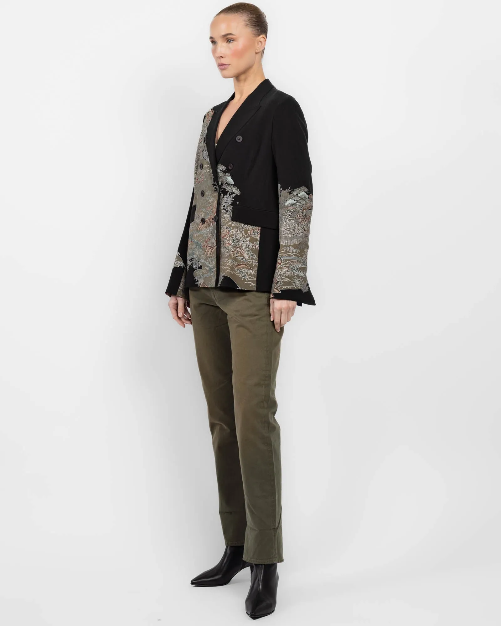 Double-Breasted Overdyed Kimono Jacket sold by TNT Fashion product image thumbnail 4