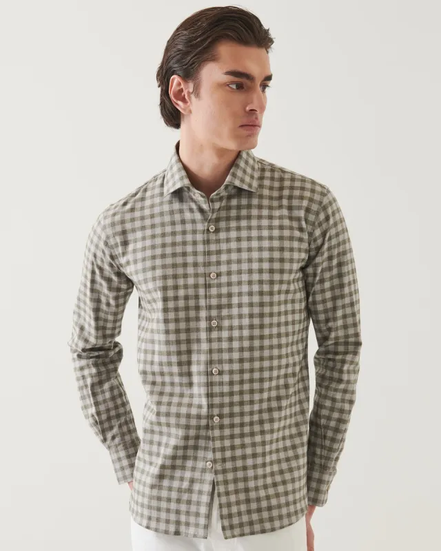 Check Spread Collar Shirt sold by TNT Fashion