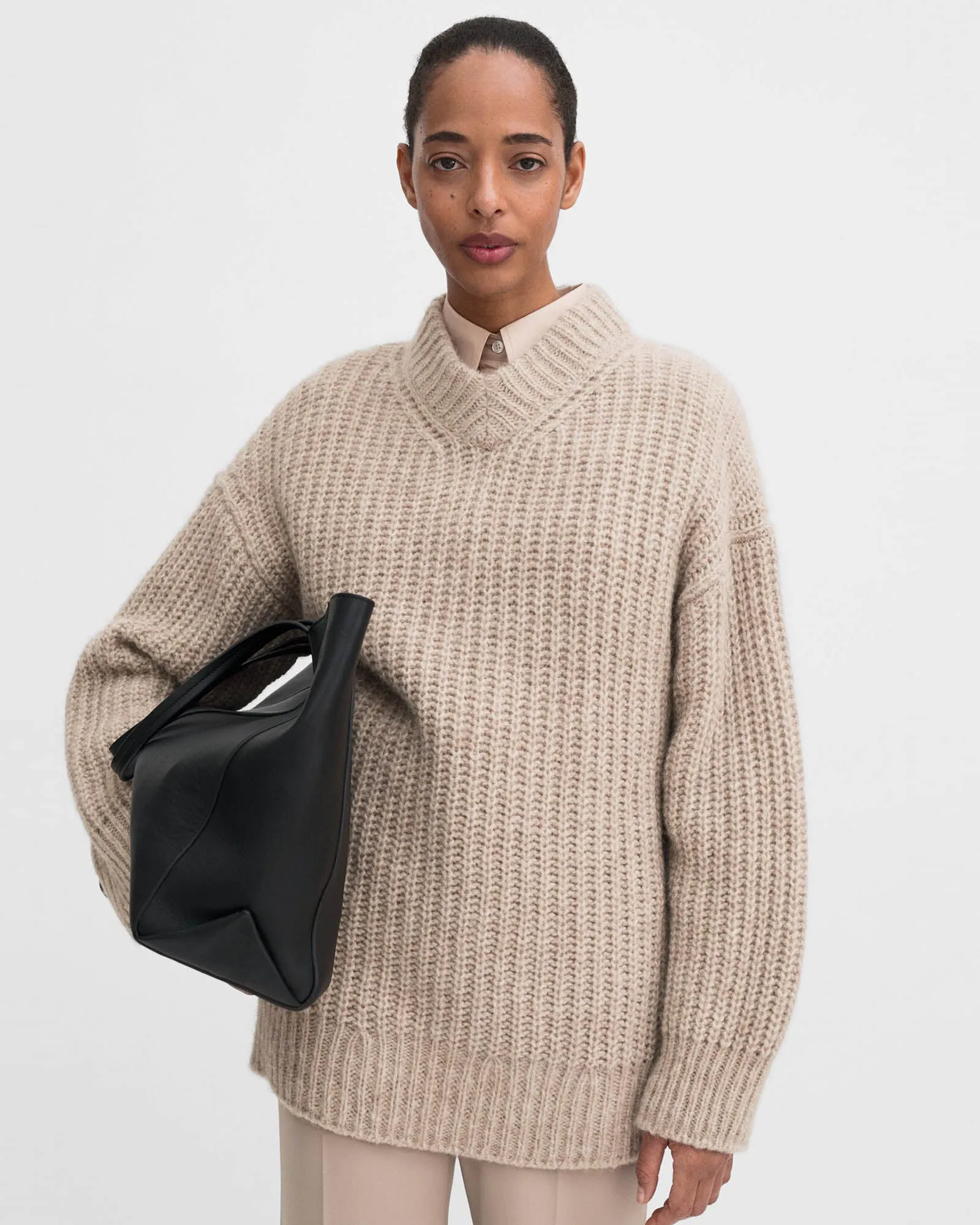 Alpaca V-Neck Sweater sold by TNT Fashion