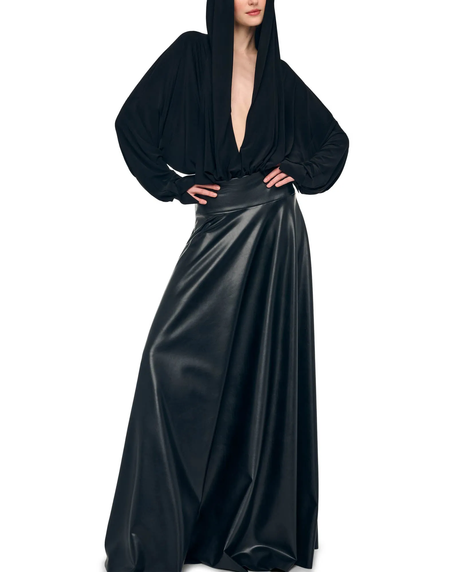 Hooded Shirt Bodysuit sold by TNT Fashion product image thumbnail 2