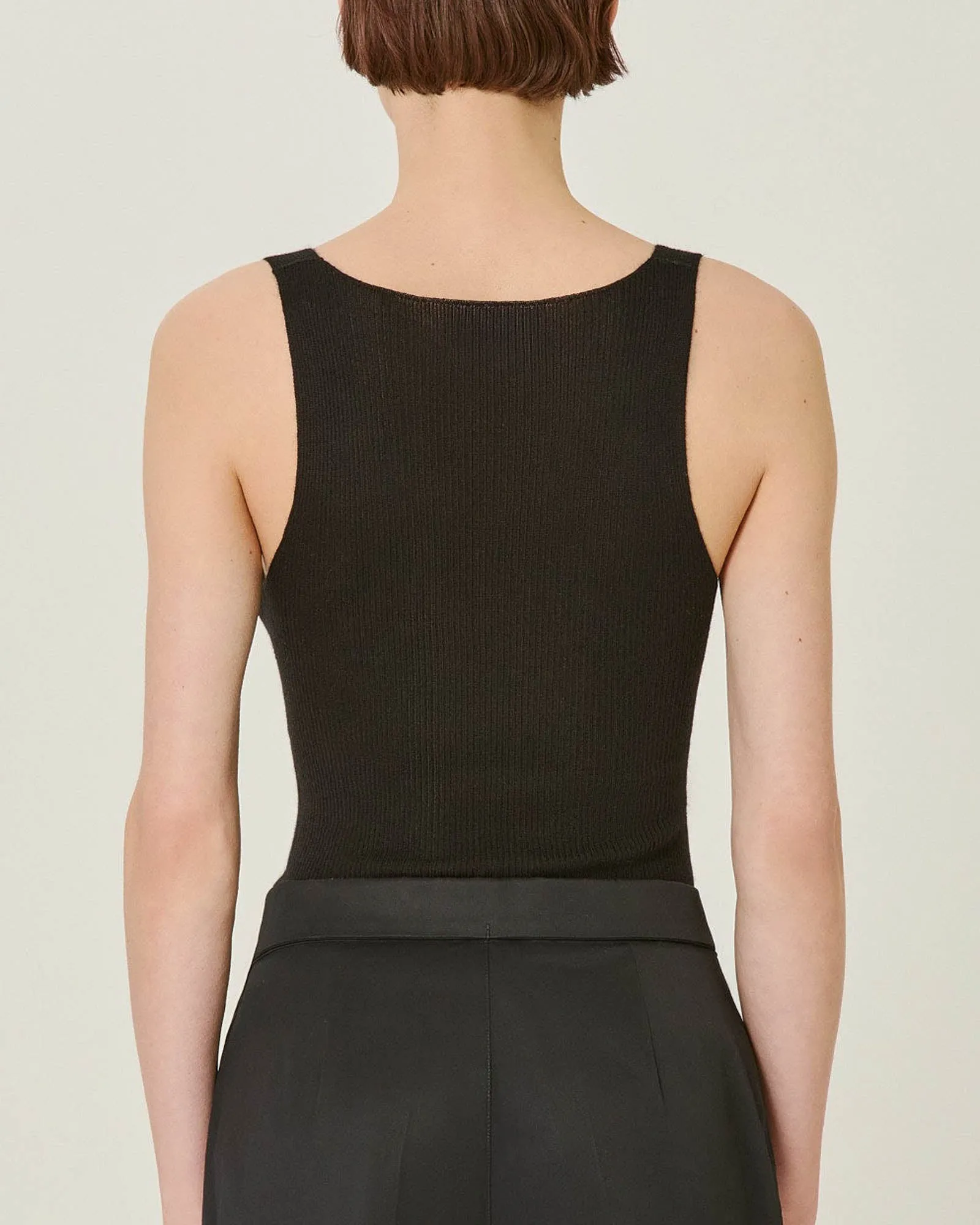 Ribbed V-Neck Tank sold by TNT Fashion product image thumbnail 2