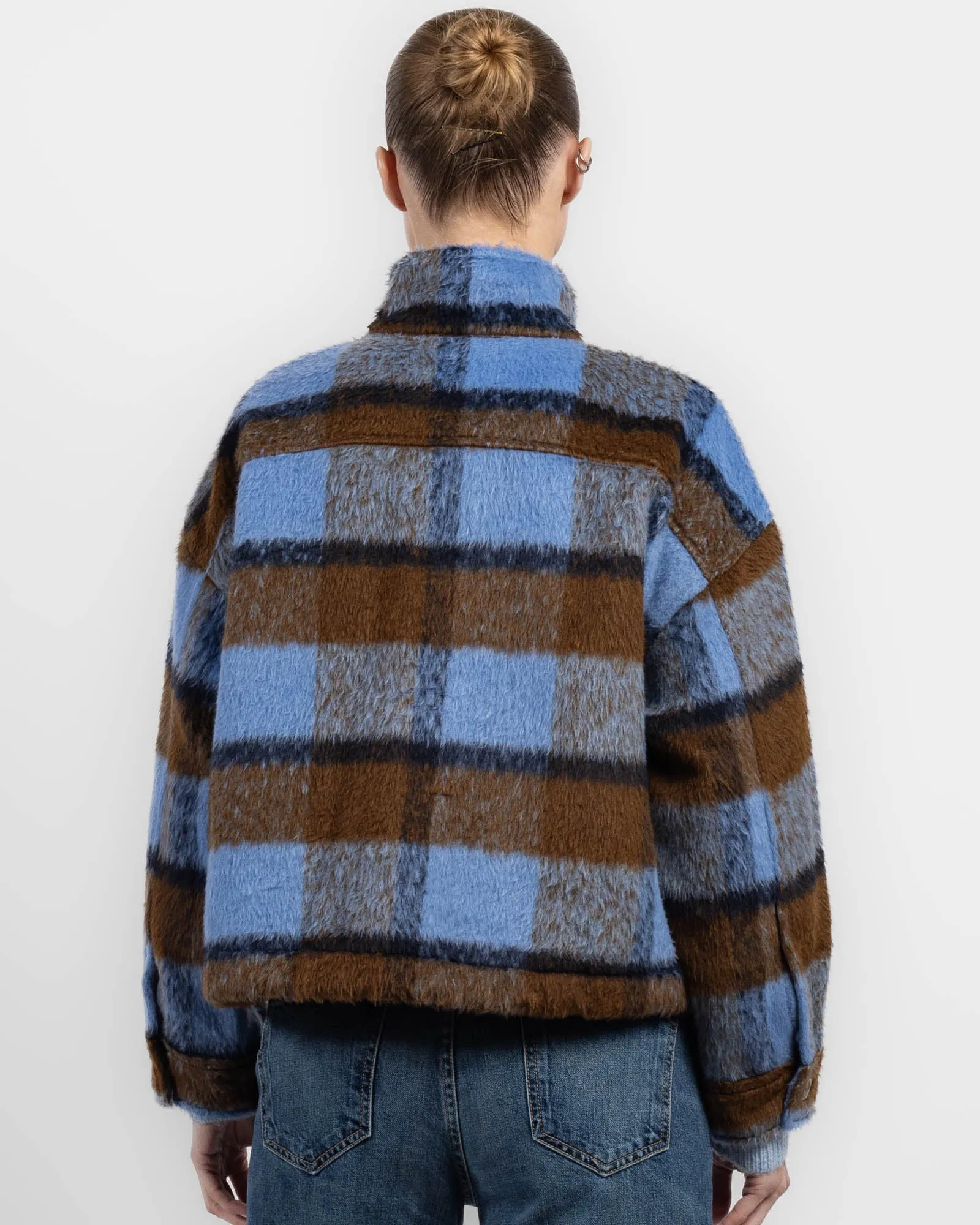 Brush Plaid Jacket sold by TNT Fashion product image thumbnail 3