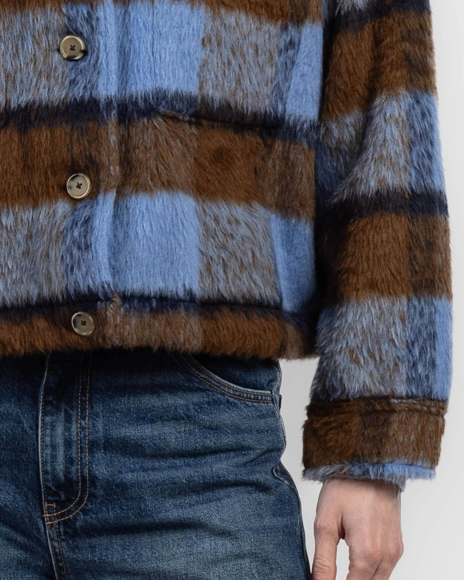 Brush Plaid Jacket sold by TNT Fashion product image thumbnail 5