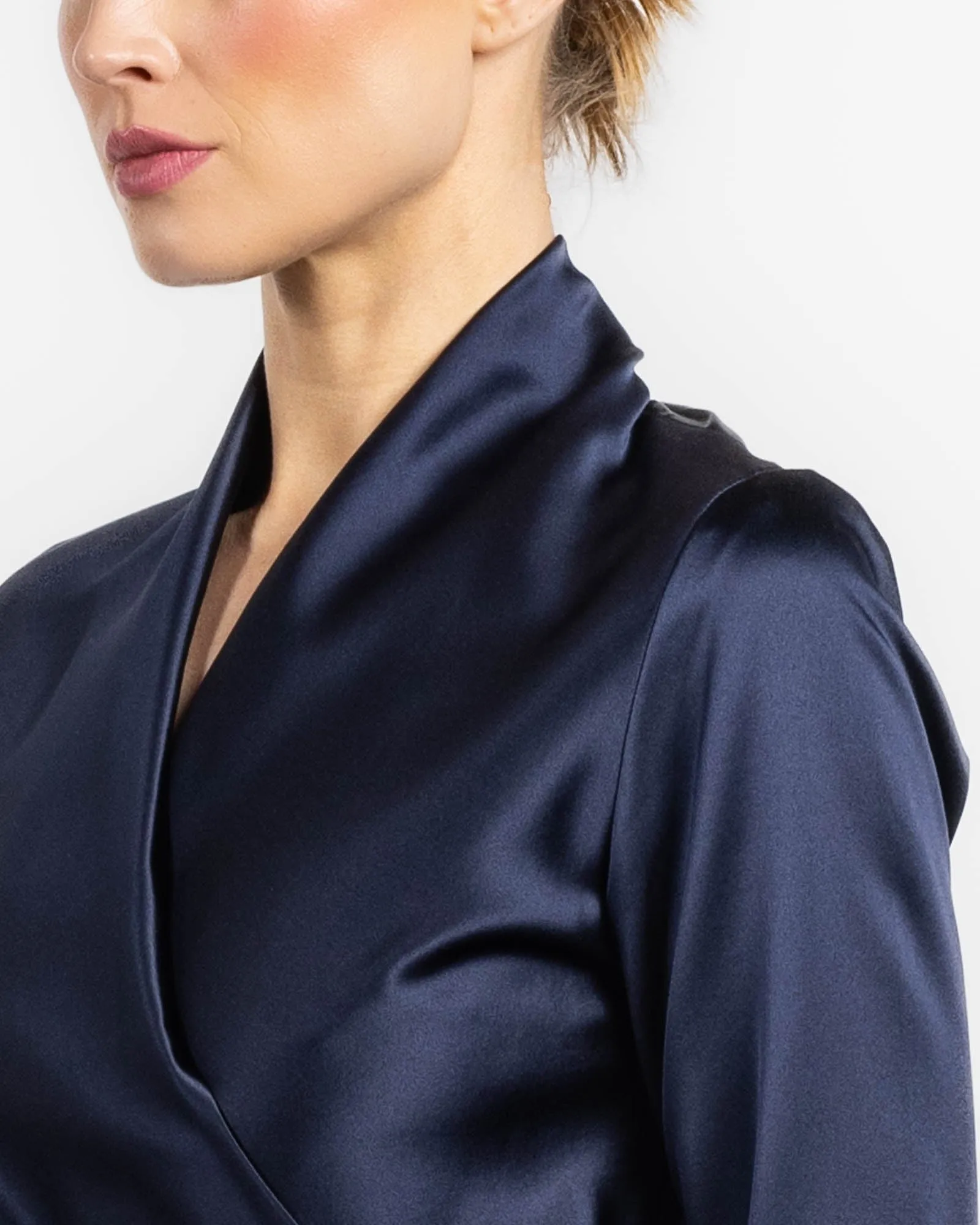 Three-Quarter Sleeve Wrap Top sold by TNT Fashion product image thumbnail 5