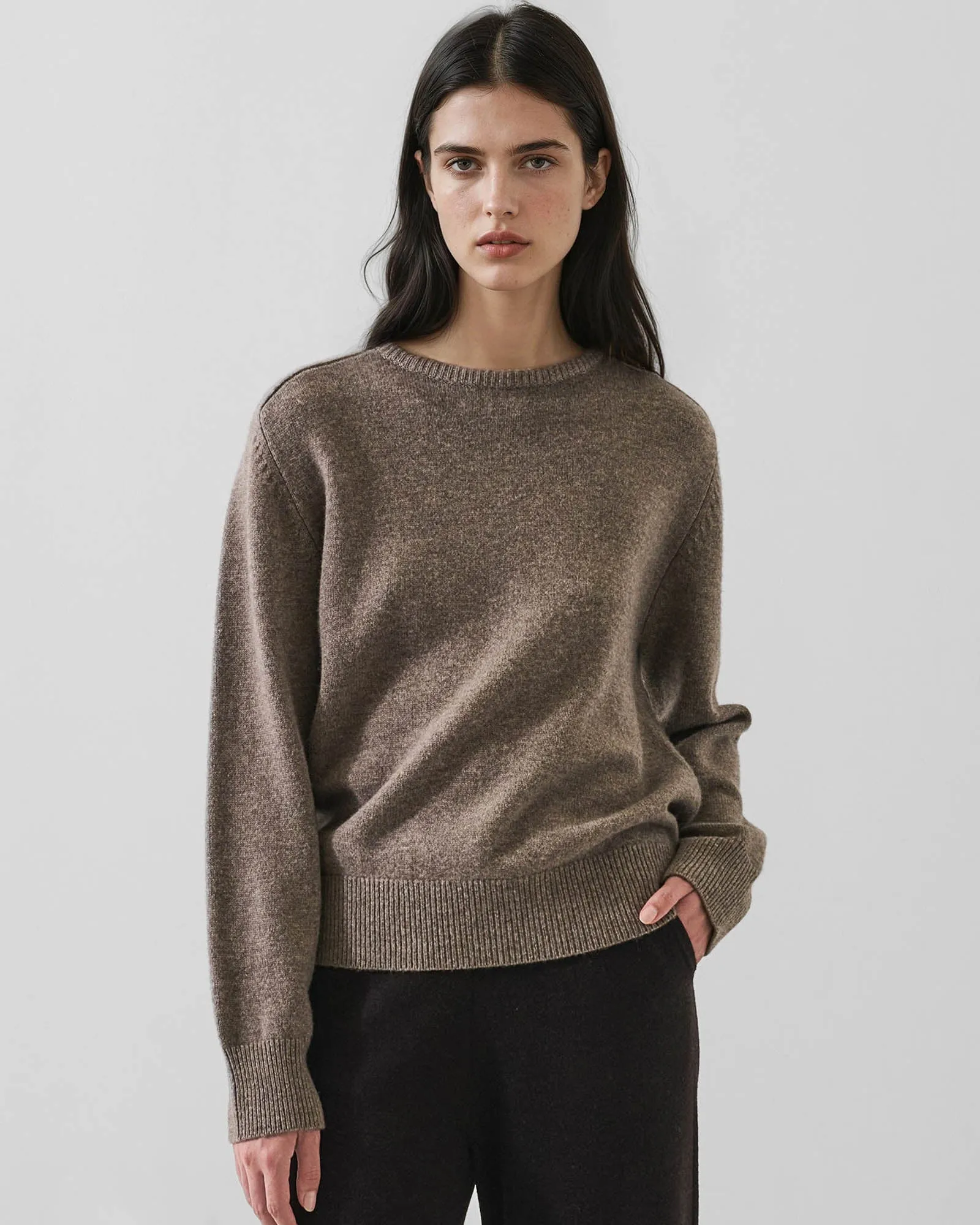 Cashmere Boyfriend Crewneck sold by TNT Fashion