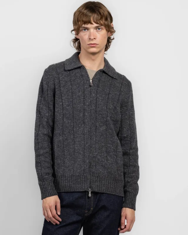 Dropstitch Zip Sweater sold by TNT Fashion