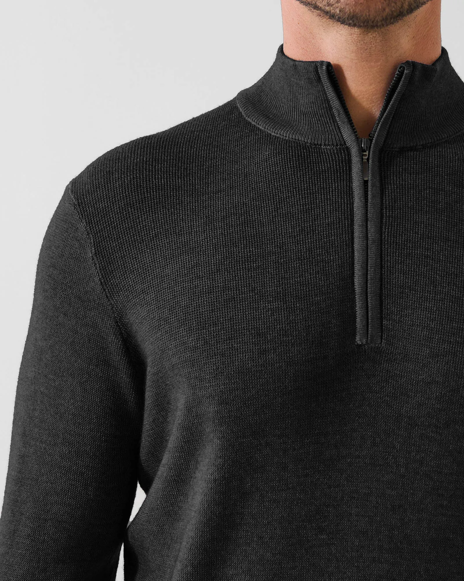 14 Gauge Vintage Quarter Zip Mock sold by TNT Fashion product image thumbnail 3