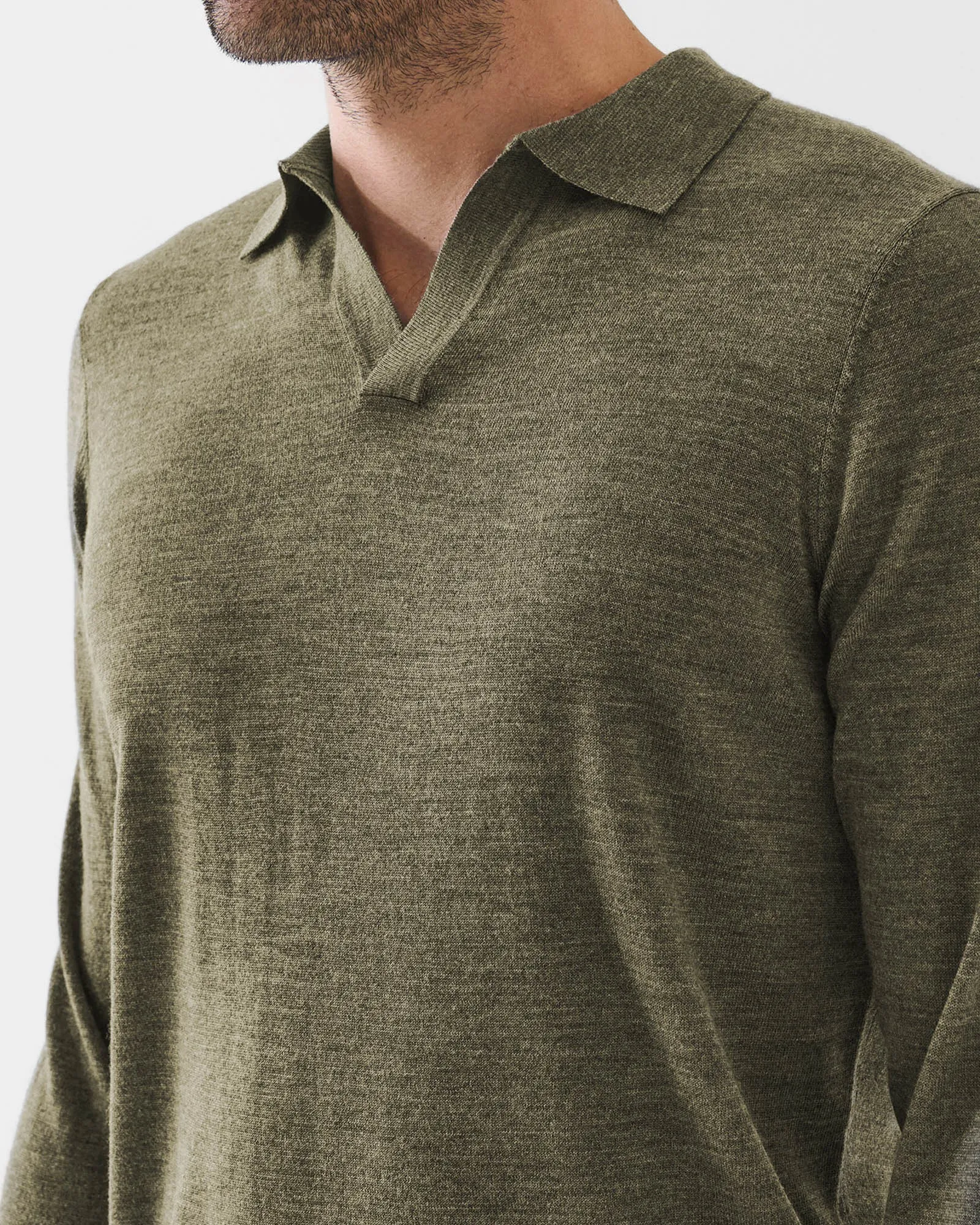 14 Gauge Merino Wool Polo sold by TNT Fashion product image thumbnail 3