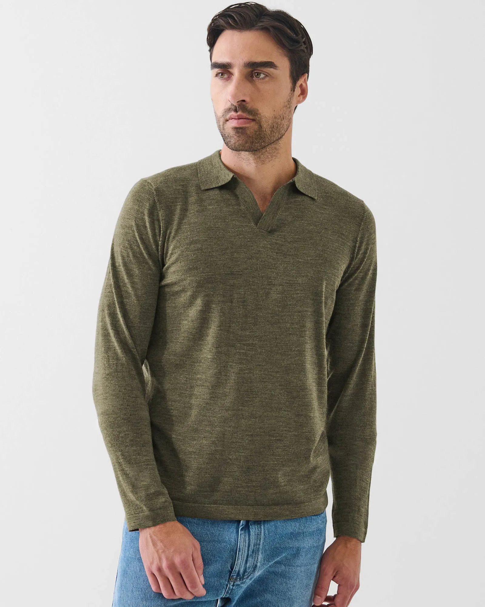 14 Gauge Merino Wool Polo sold by TNT Fashion product image thumbnail 2