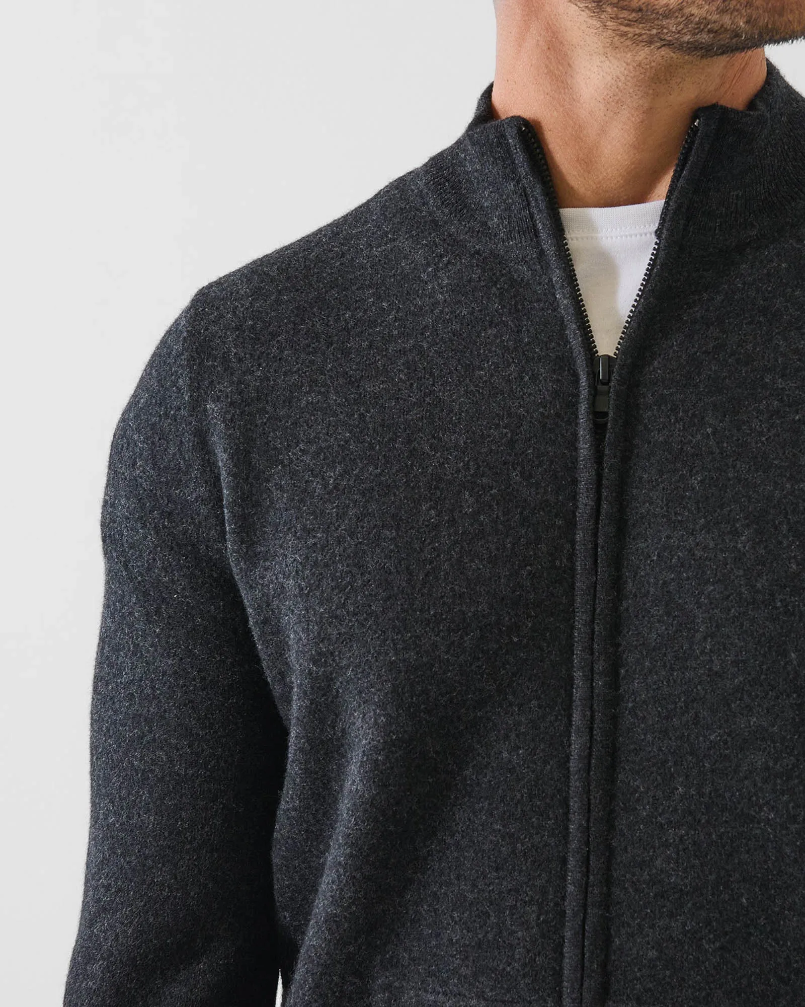 Boiled Wool Zip Jacket sold by TNT Fashion product image thumbnail 3