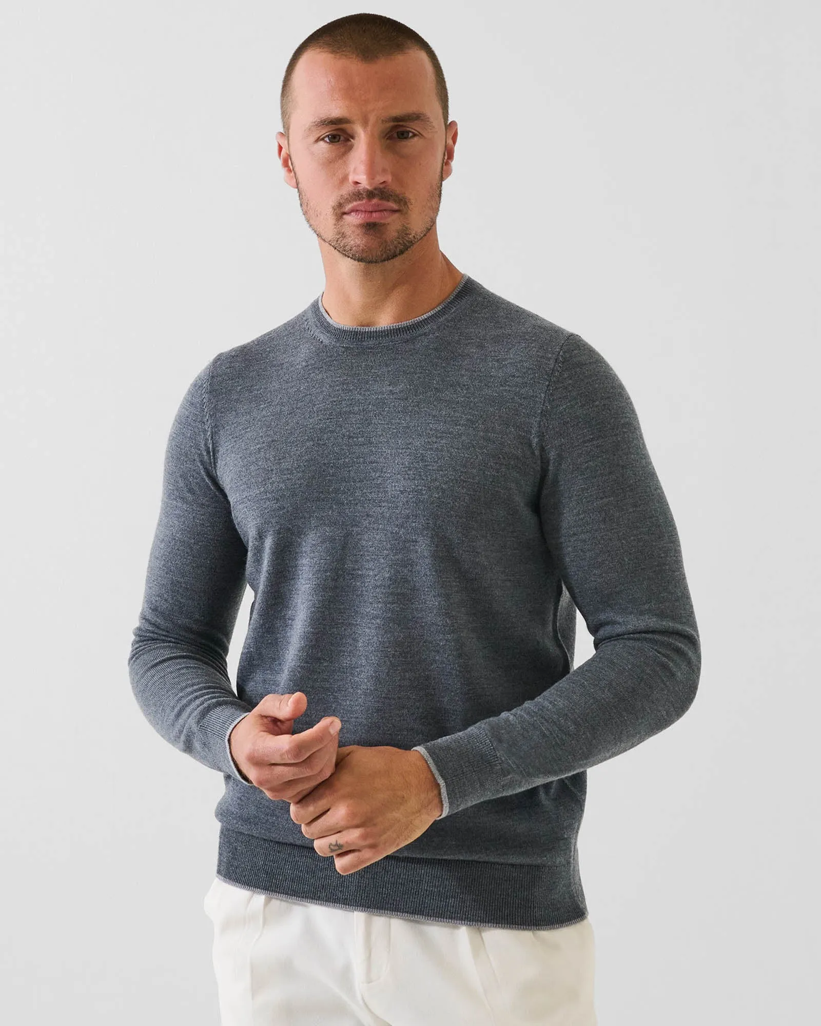 12 Gauge Extra Fine Wool Crewneck sold by TNT Fashion product image thumbnail 2