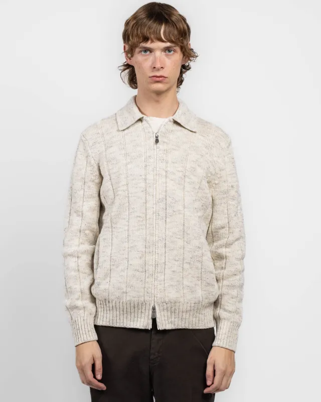 Drop Stitch Zip Sweater sold by TNT Fashion