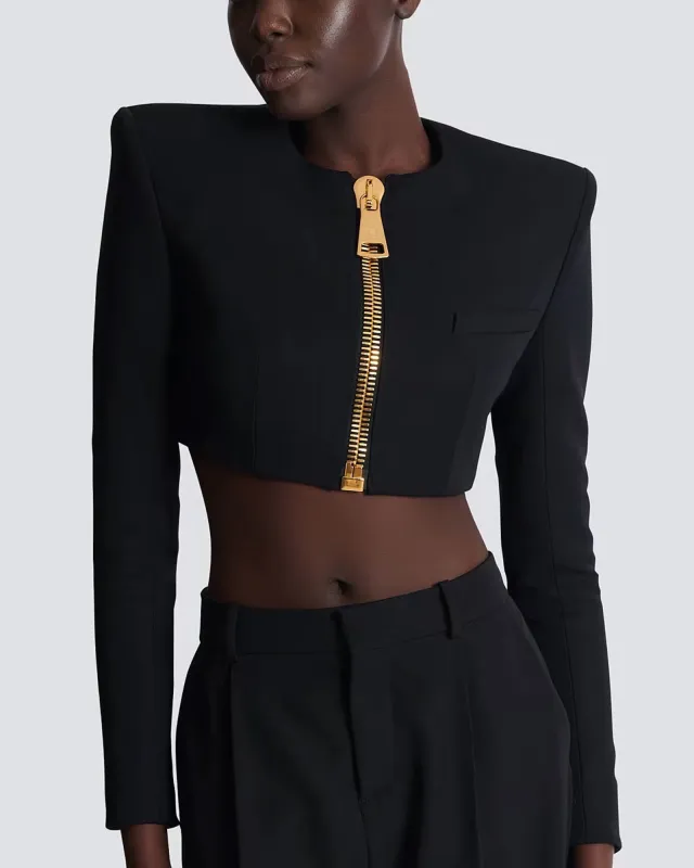 Zipped Poudre Jacket sold by TNT Fashion