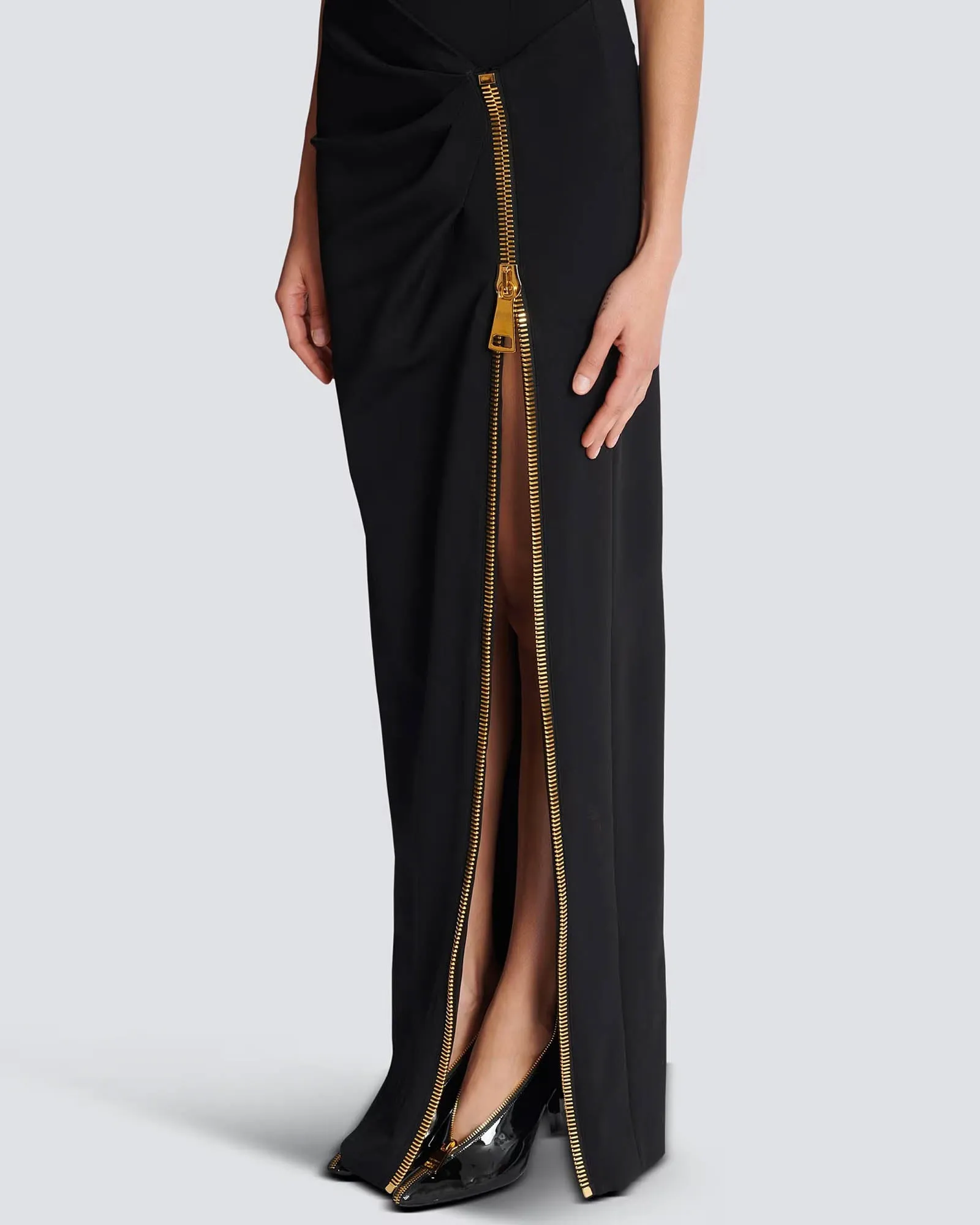 Zipped Slit Long Dress sold by TNT Fashion product image thumbnail 5