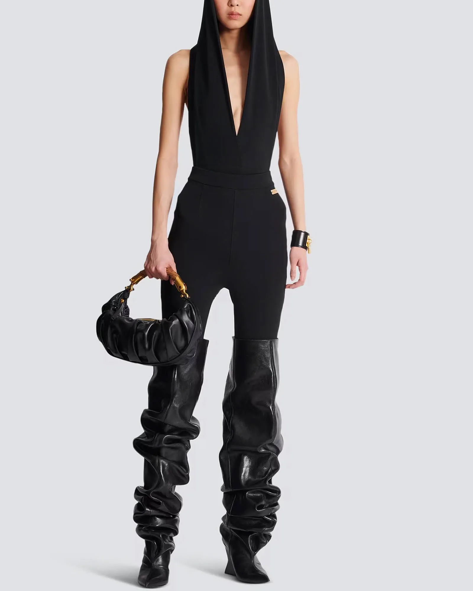 Zipped Jersey Leggings sold by TNT Fashion product image thumbnail 2