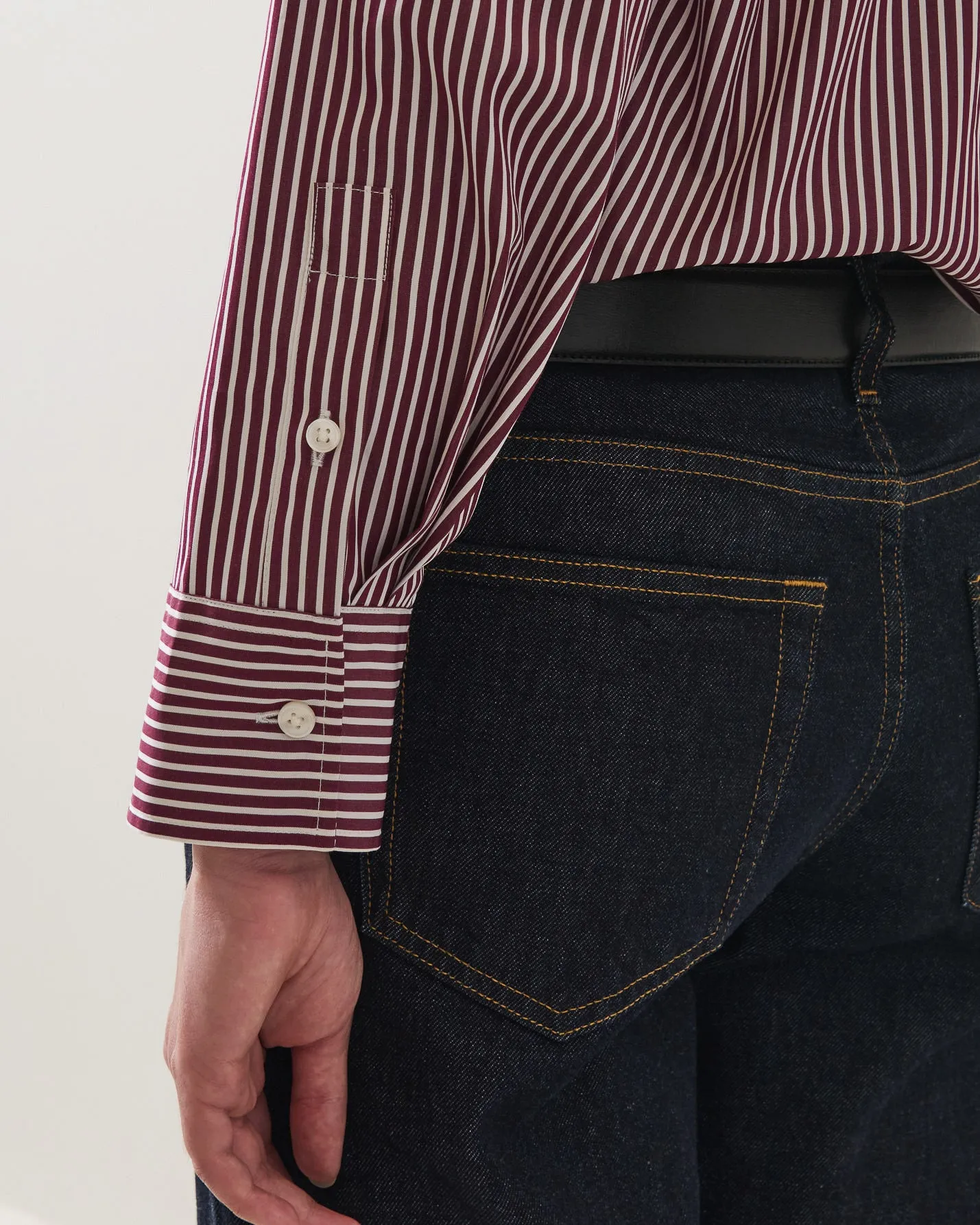 Long Sleeve Striped Essential Shirt sold by TNT Fashion product image thumbnail 5