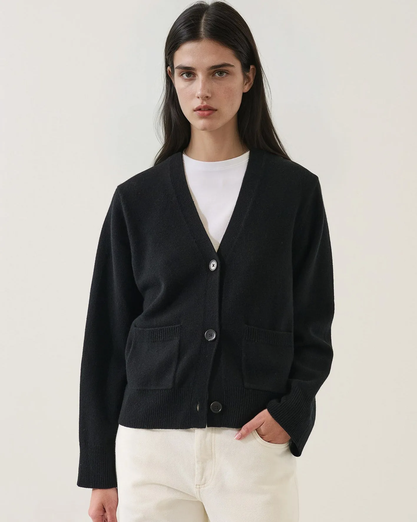 Nano Cashmere Relaxed Cardigan sold by TNT Fashion