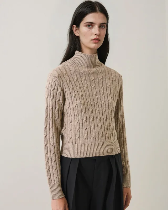 Fine Merino Mock Sweater sold by TNT Fashion