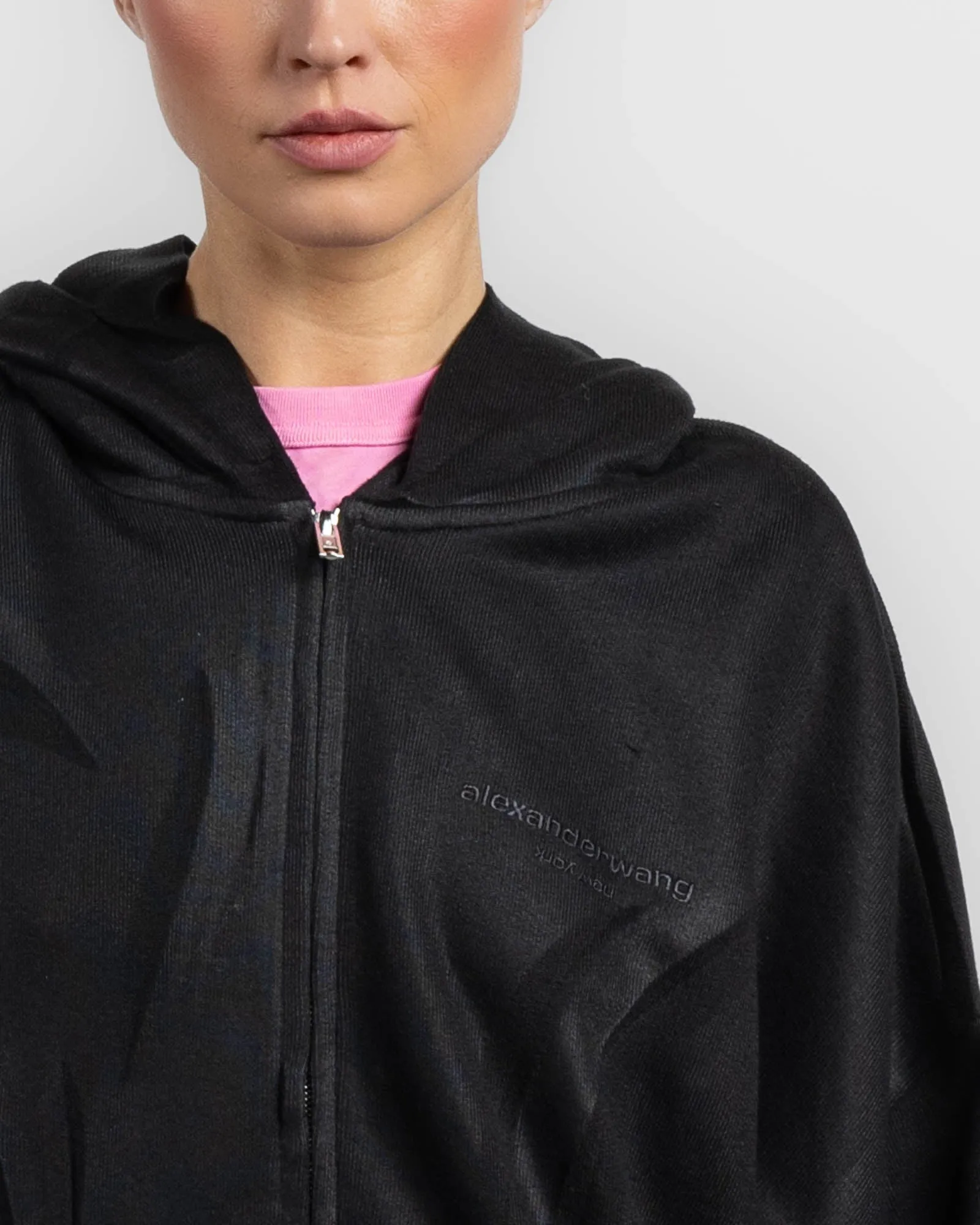 Creased Zip-Up Hoodie sold by TNT Fashion product image thumbnail 5