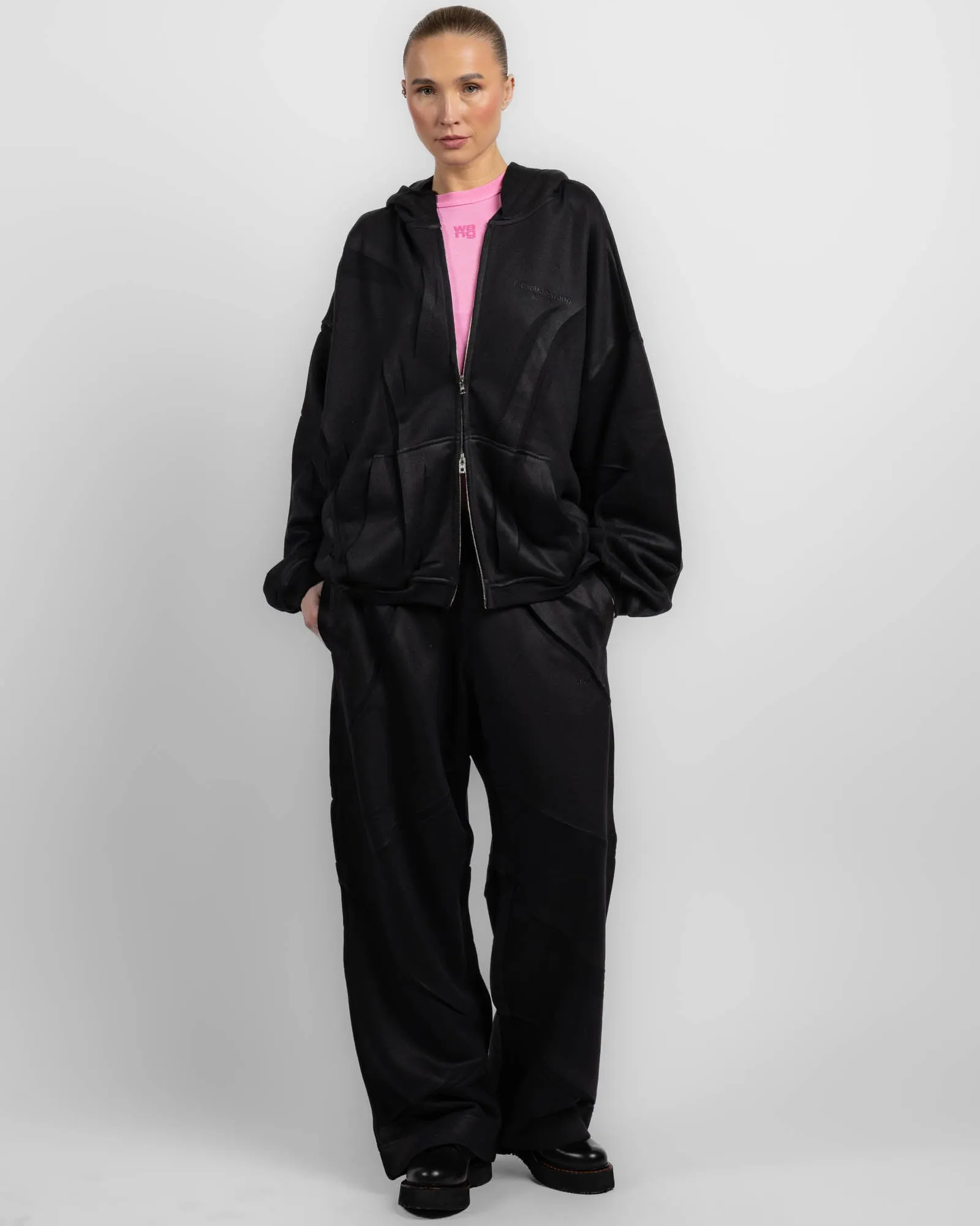 Creased Zip-Up Hoodie sold by TNT Fashion product image thumbnail 2