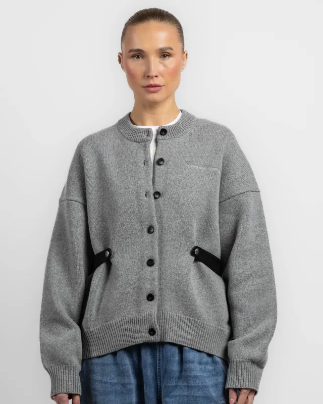 Leather Tab Cardigan sold by TNT Fashion