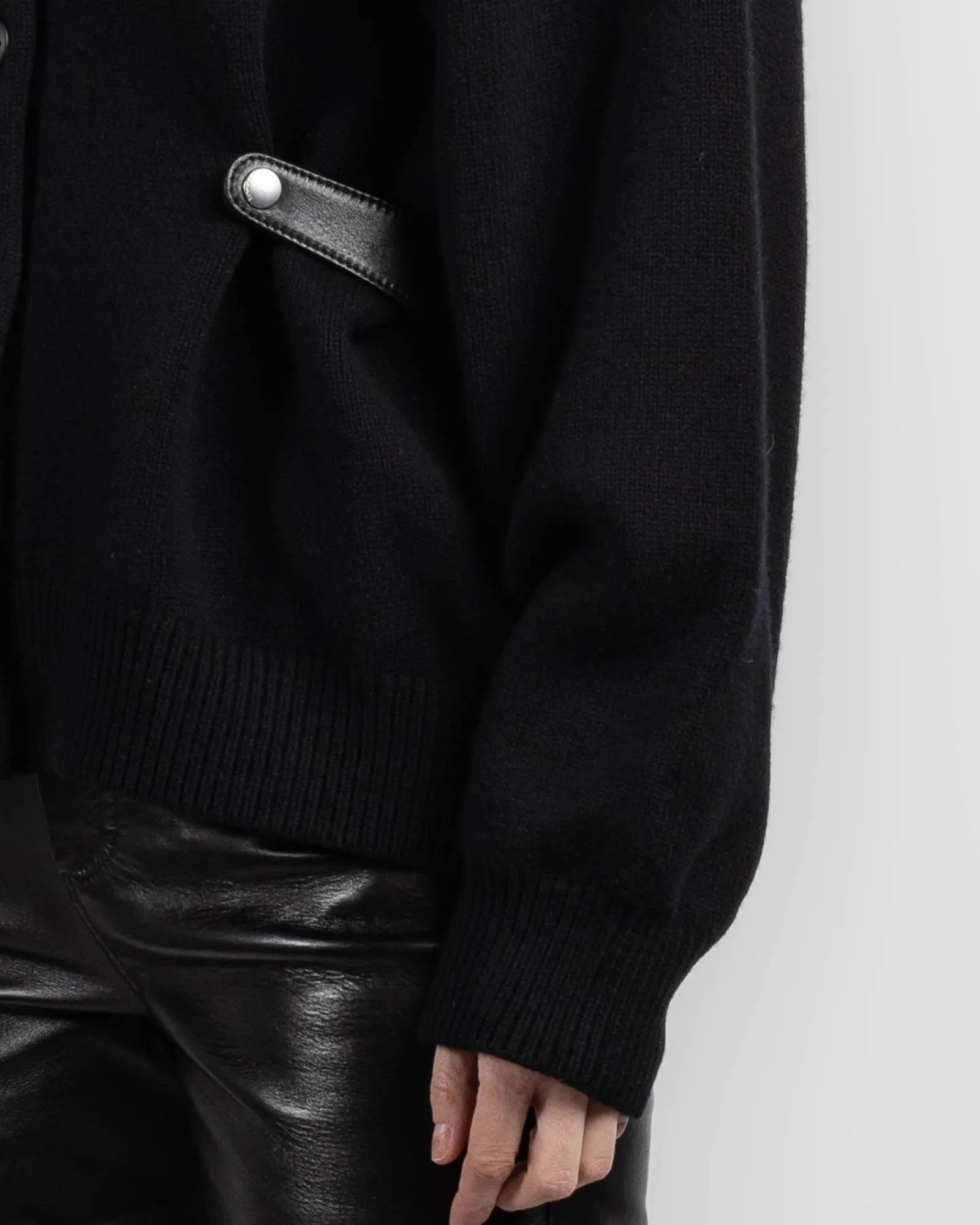 Leather Tab Cardigan sold by TNT Fashion product image thumbnail 5