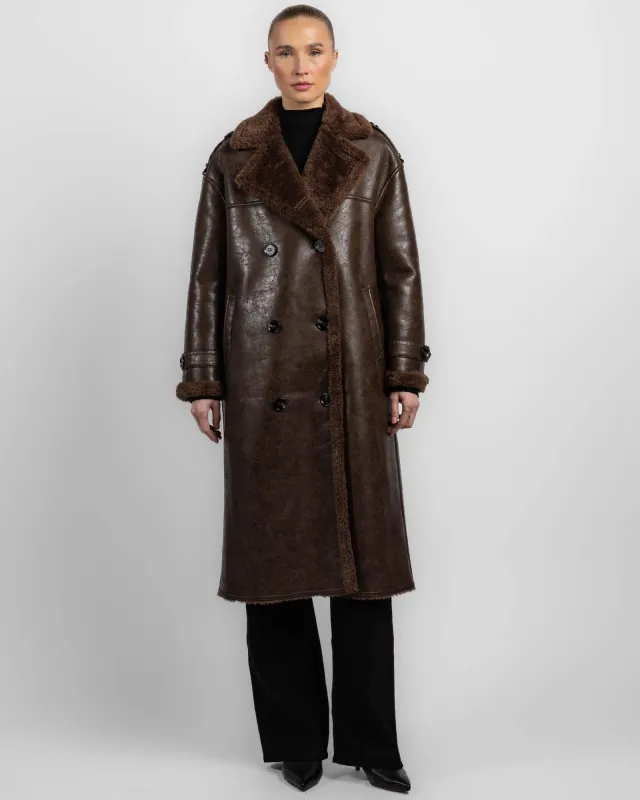 Faux Leather Coat sold by TNT Fashion