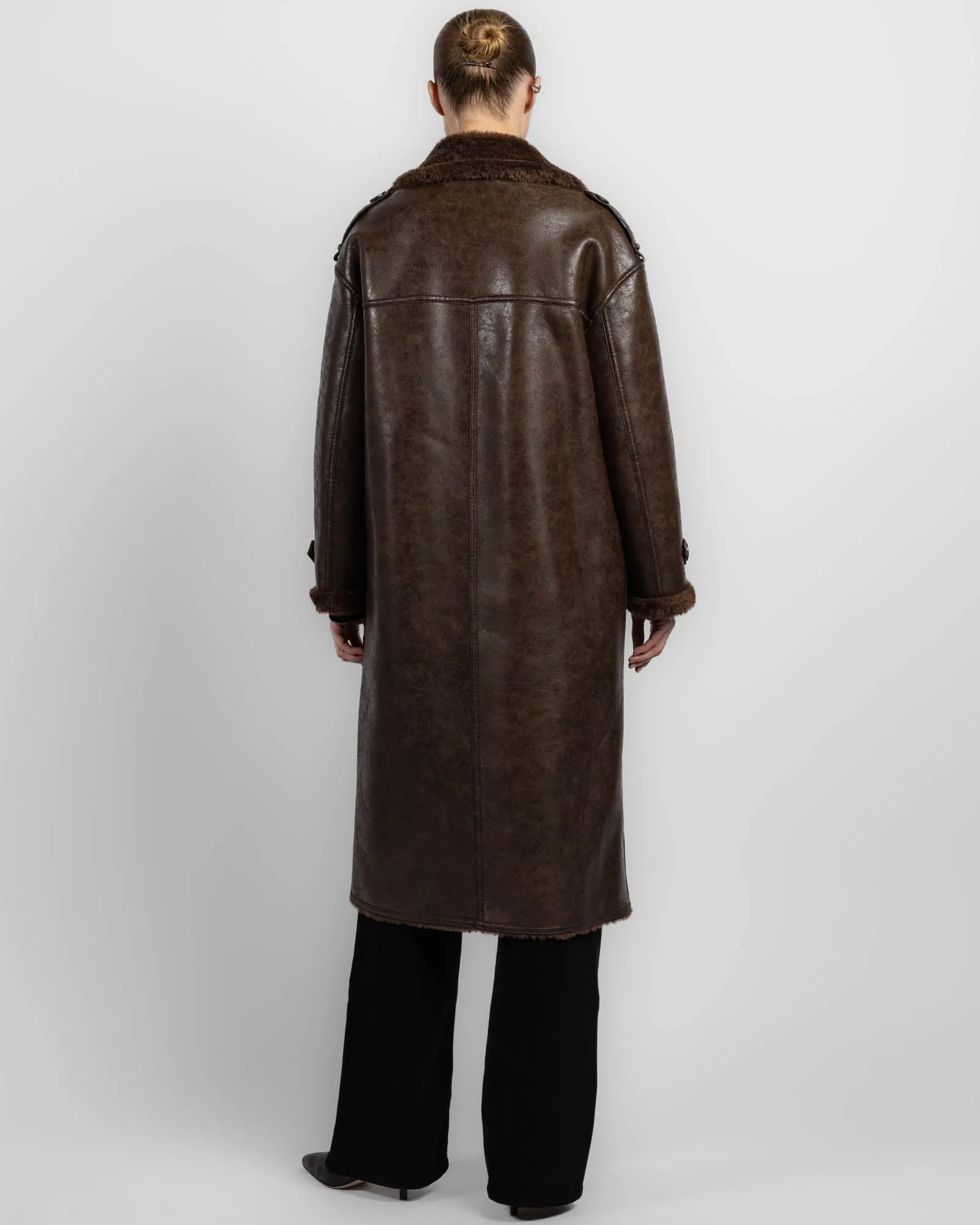 Faux Leather Coat sold by TNT Fashion product image thumbnail 3