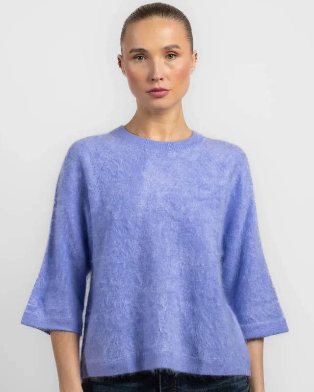 Oversized Three-Quarter Sleeve Crewneck sold by TNT Fashion