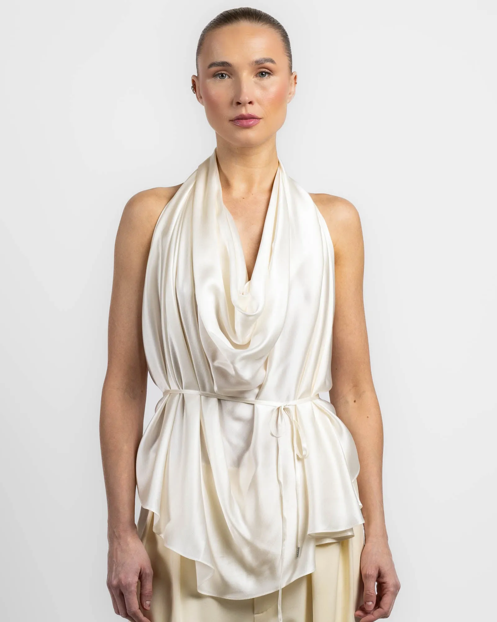 Satin Halter Blouse sold by TNT Fashion